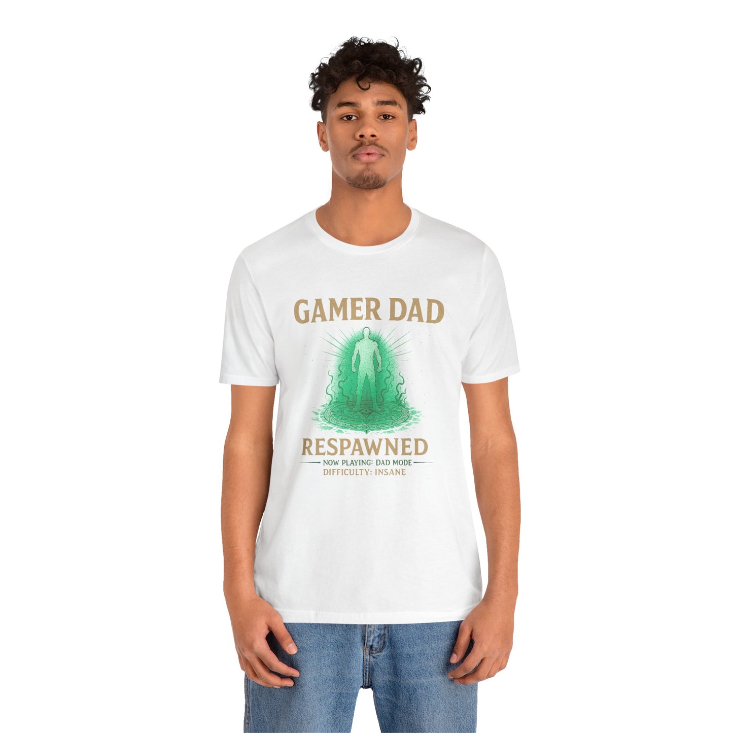 Gamer Dad Respawned T-Shirt – Funny New Fatherhood Gaming Tee