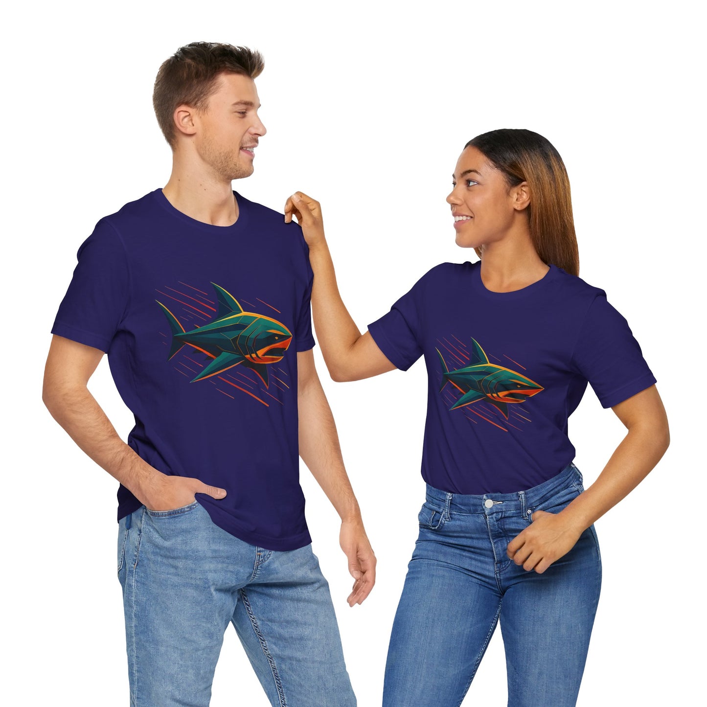Electric Apex Shark T-Shirt – Bold Ocean Graphic Tee - WhimSpin - https://whimspin.com