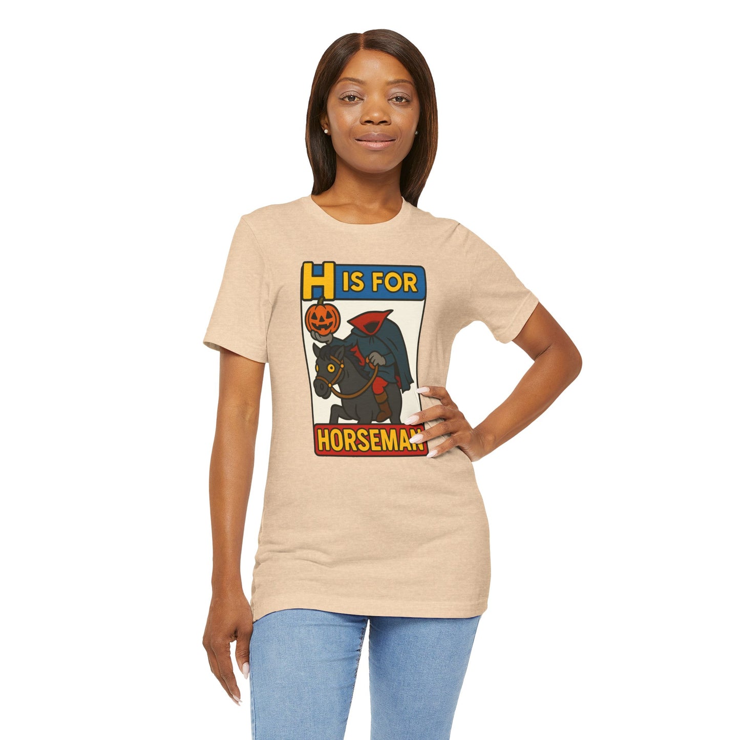 H Is for Horseman Shirt – Headless Horseman Halloween Tee