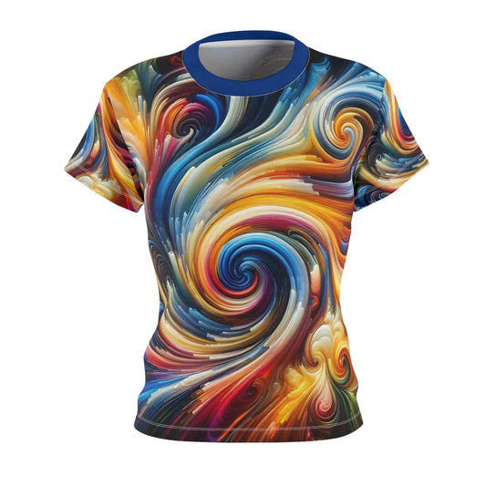 Color Storm Swirl Tee – Vivid Abstract Graphic T-Shirt