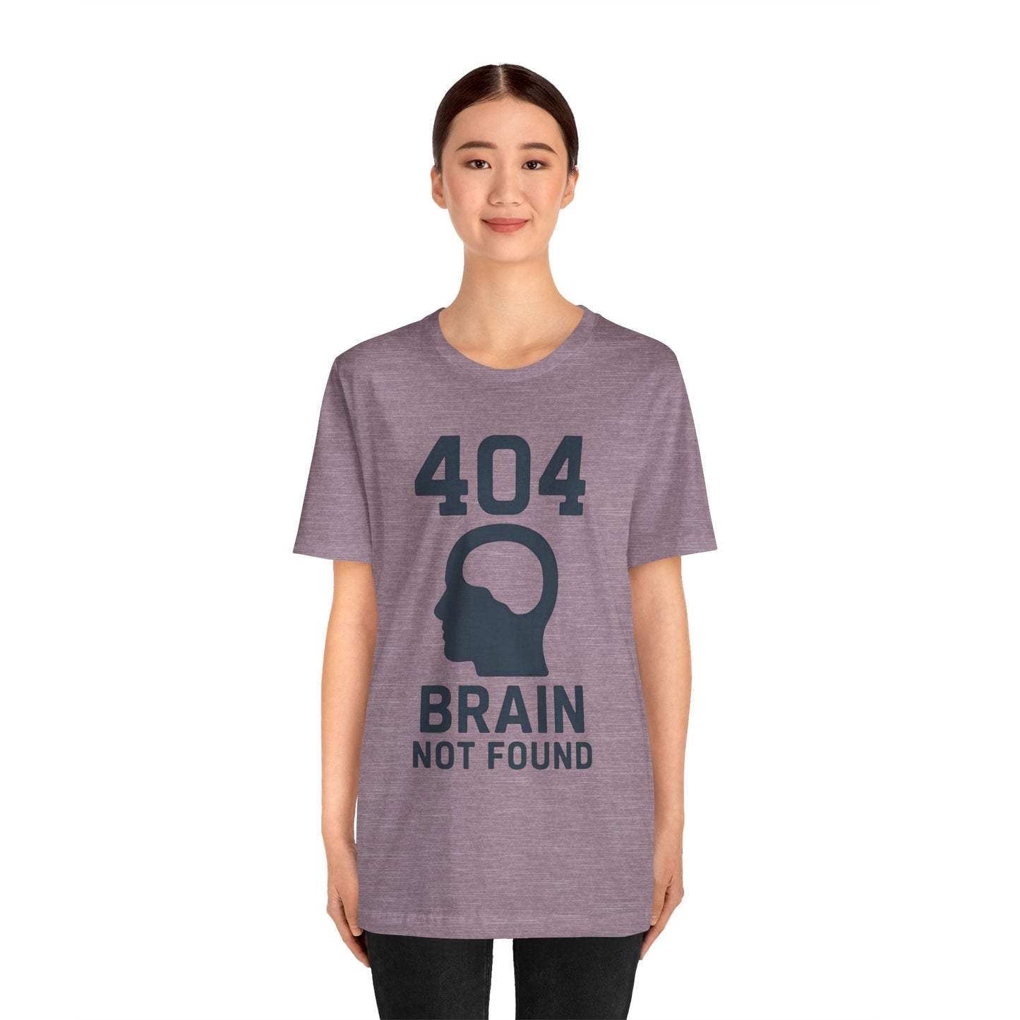 404 Brain Not Found T-Shirt – Techie Humor for Nerds & Geeks