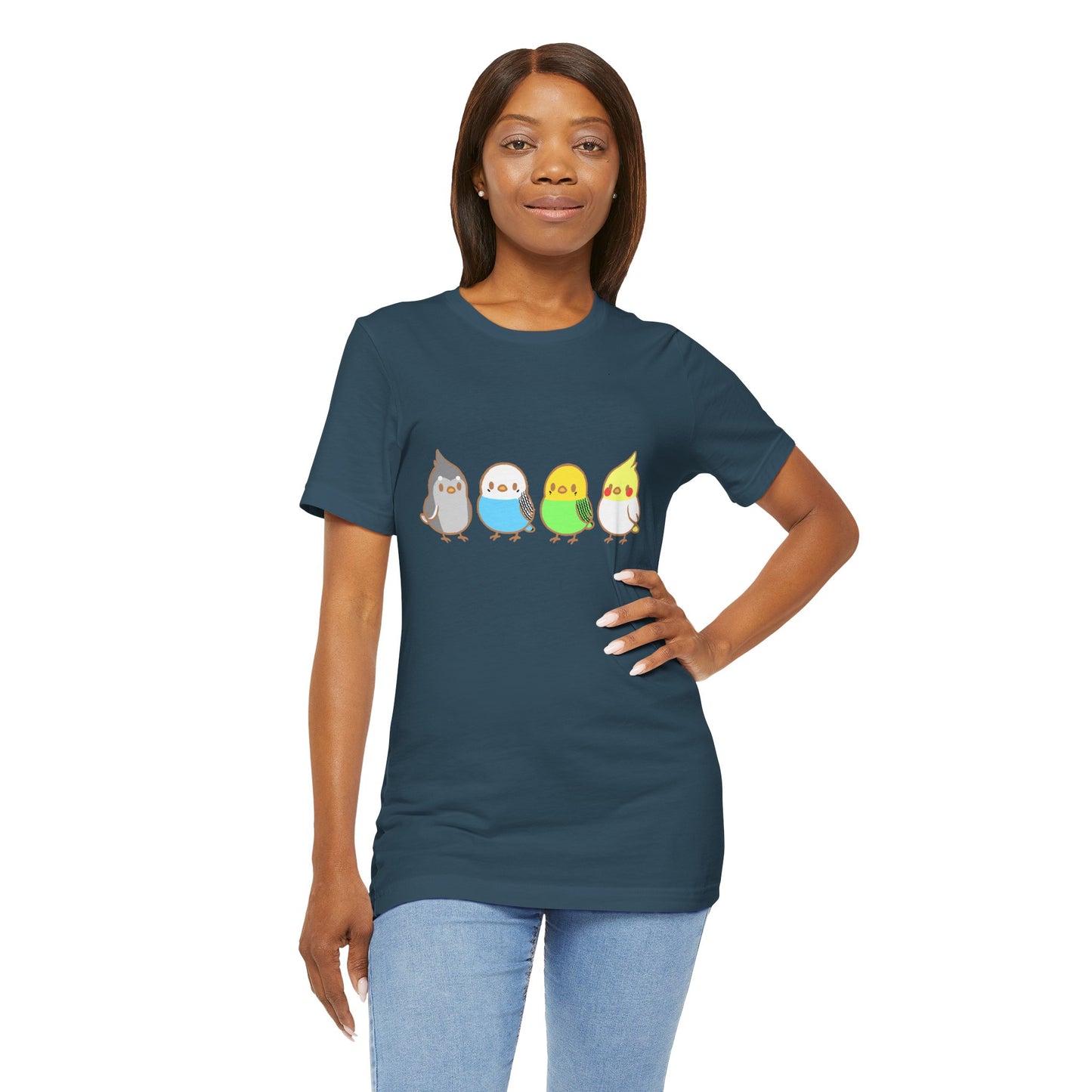 Chirpy Flock Bird T-Shirt – Cute Tee for Animal Lovers - WhimSpin - https://whimspin.com
