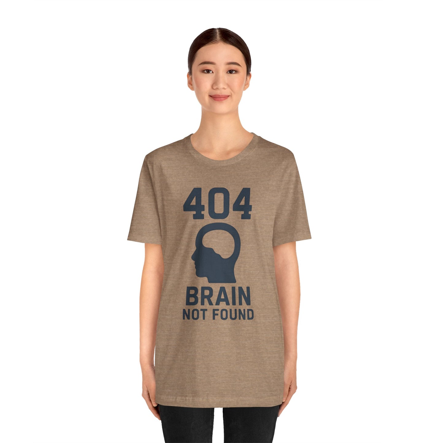 404 Brain Not Found T-Shirt – Techie Humor for Nerds & Geeks