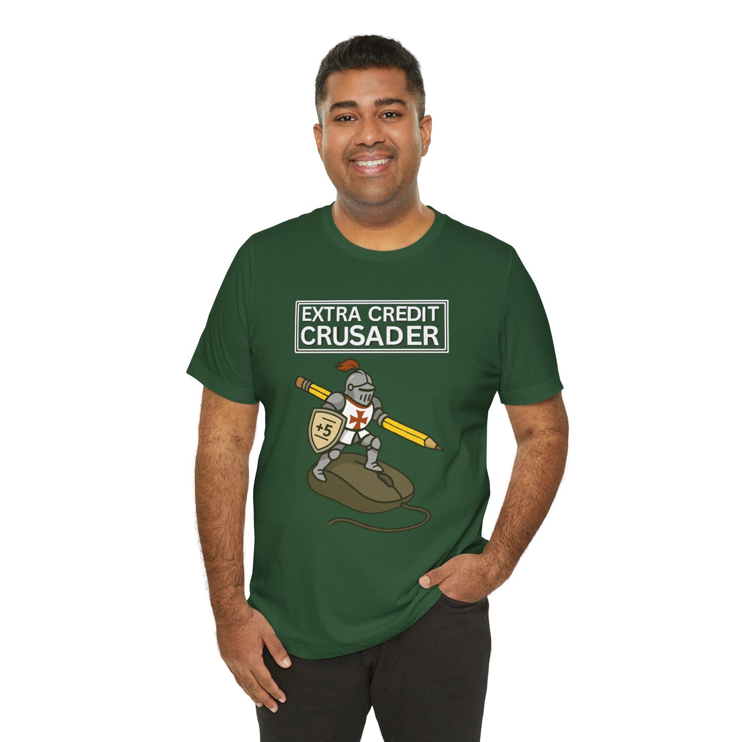 Extra Credit Crusader T-Shirt – Funny Back-to-School Teacher Tee