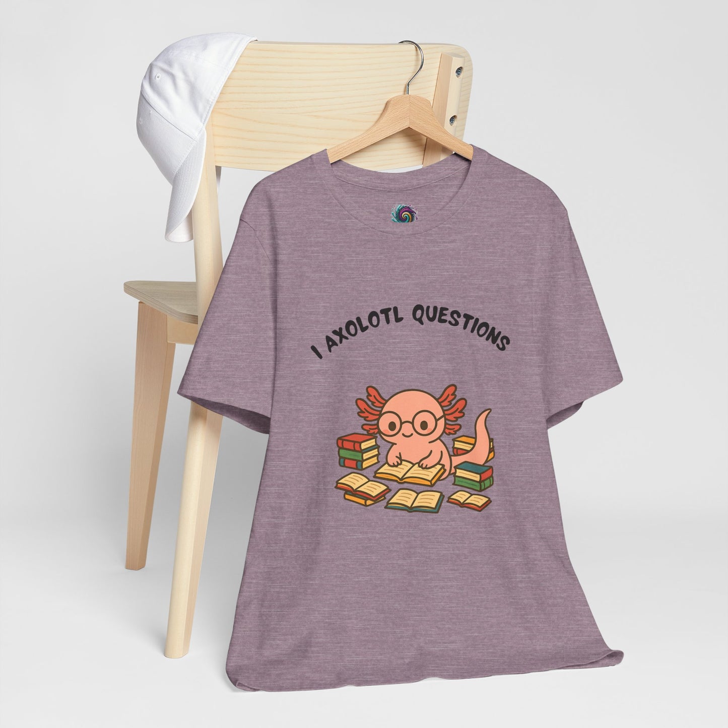I Axolotl Questions T-Shirt – Funny Curious Axolotl Tee for Book Lovers