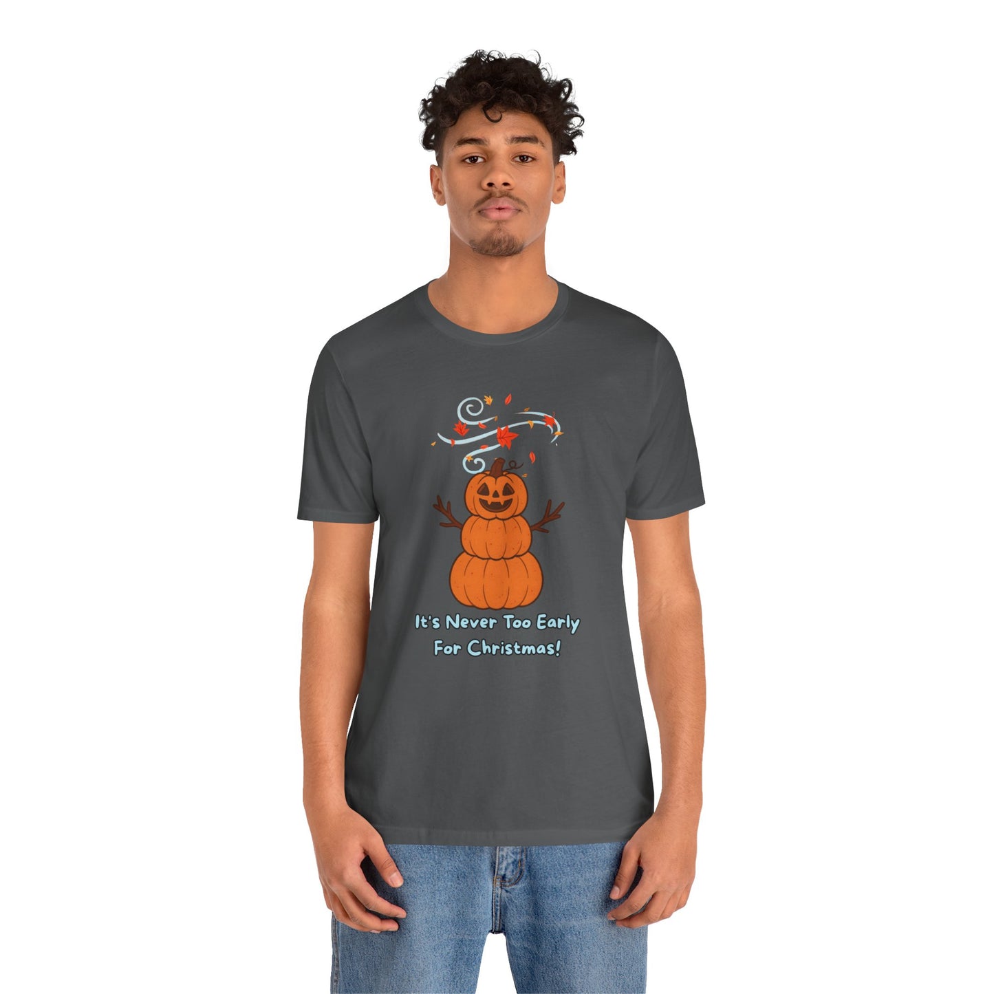Pumpkin Snowman Shirt – Funny Halloween Christmas Mashup Tee