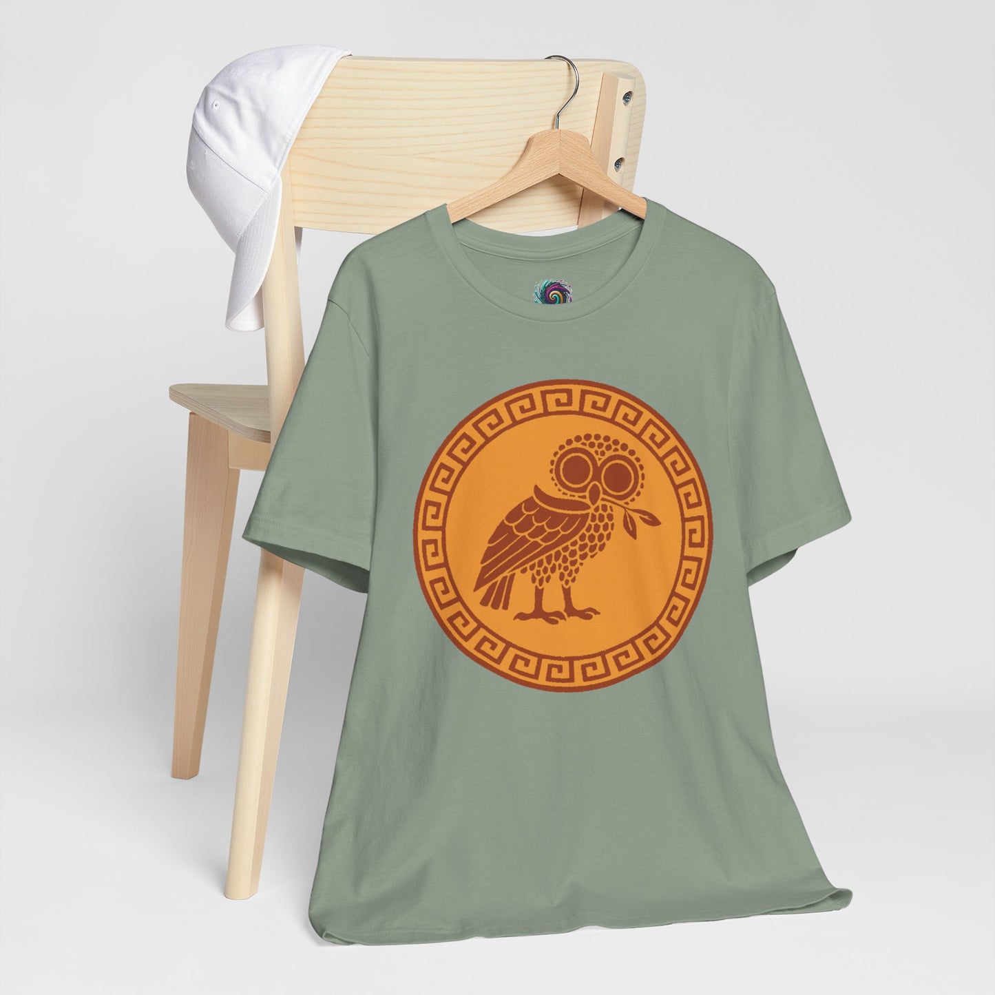 Athena’s Owl T-Shirt – Greek Mythology Bird Tee