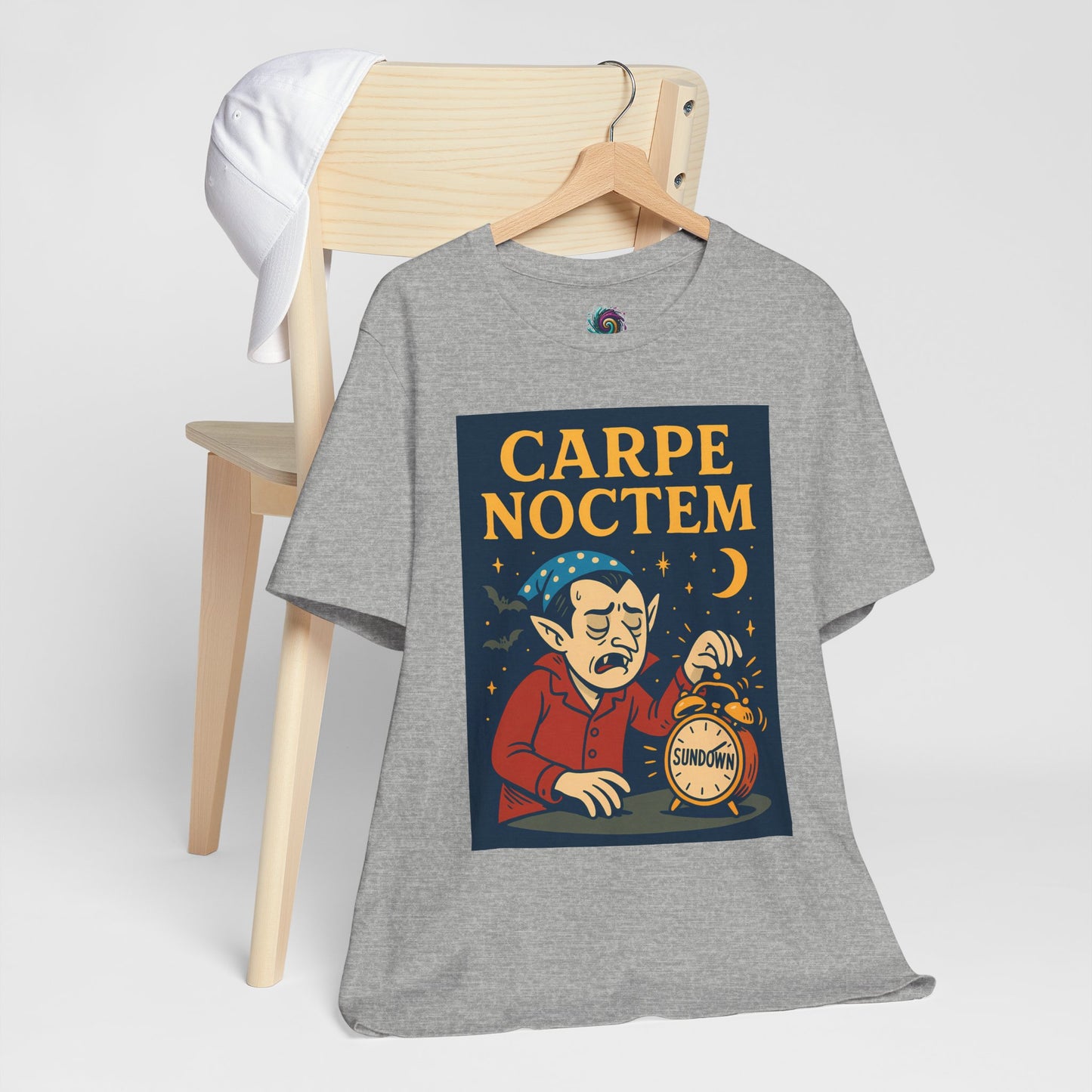 Carpe Noctem Vampire T-Shirt – Funny Halloween Tee for Night Owls