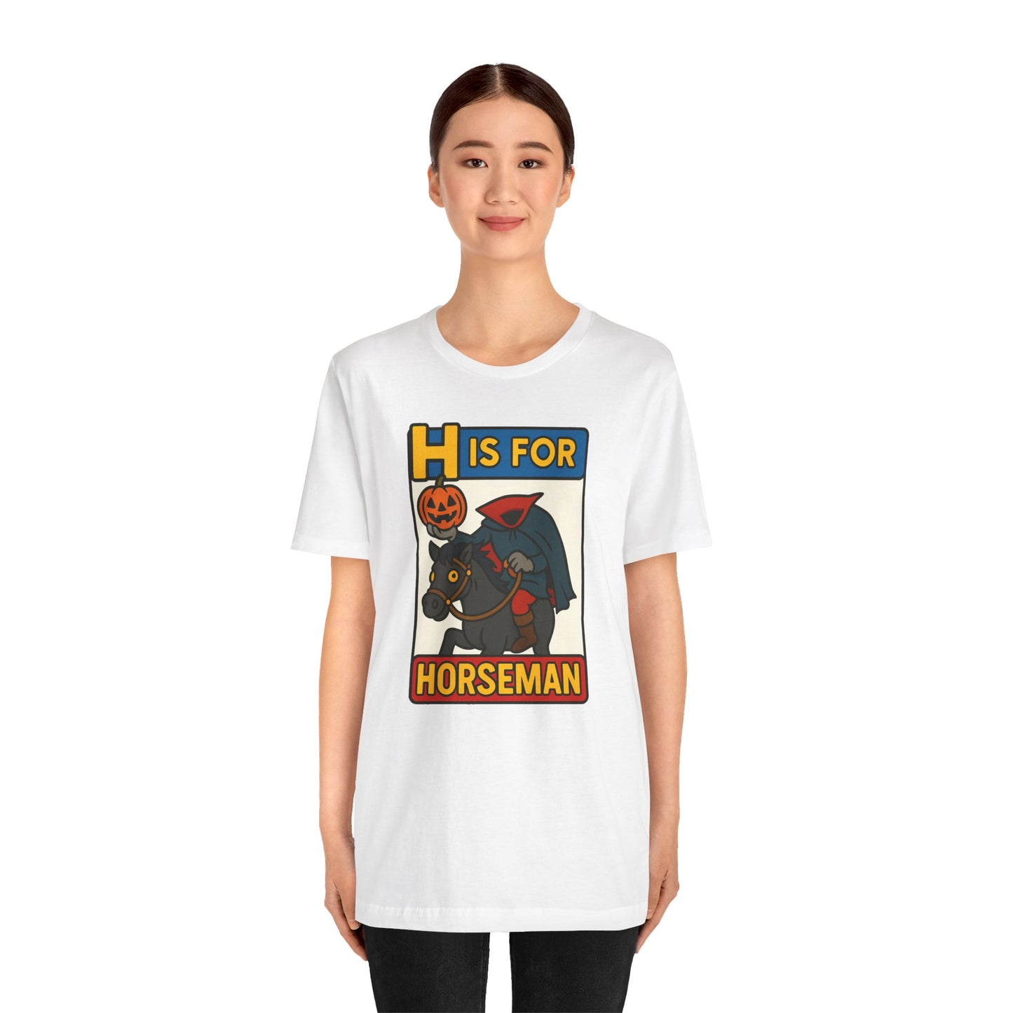 H Is for Horseman Shirt – Headless Horseman Halloween Tee