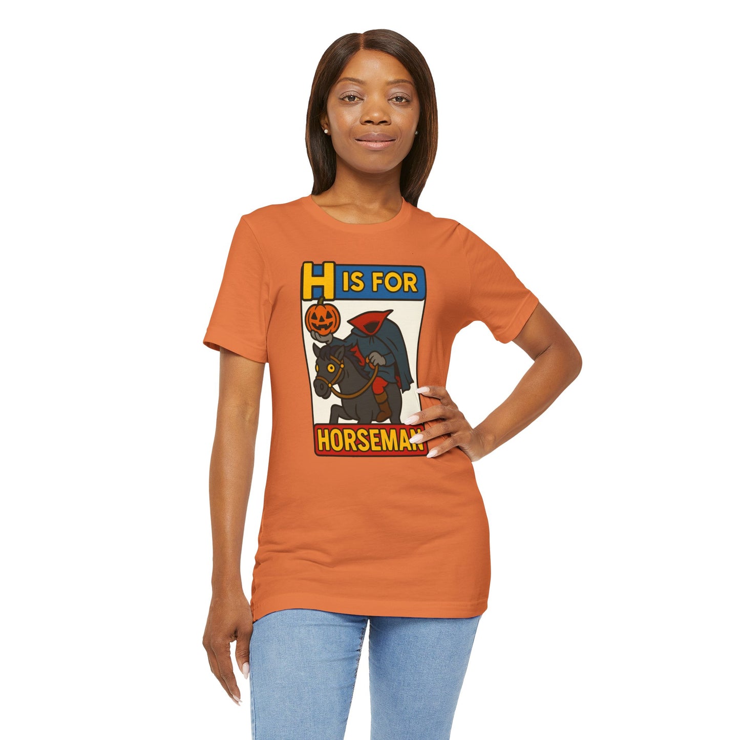 H Is for Horseman Shirt – Headless Horseman Halloween Tee