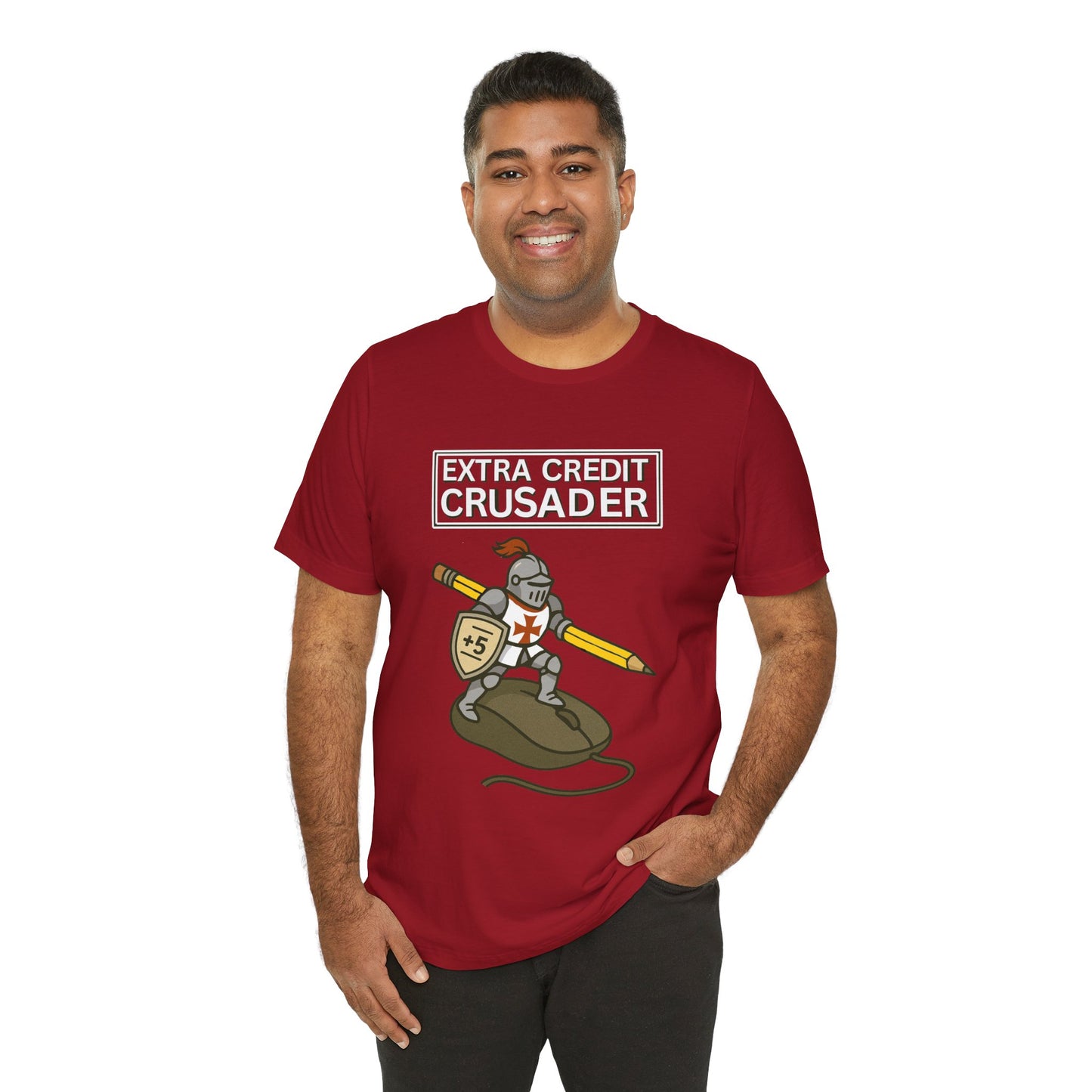 Extra Credit Crusader T-Shirt – Funny Back-to-School Teacher Tee