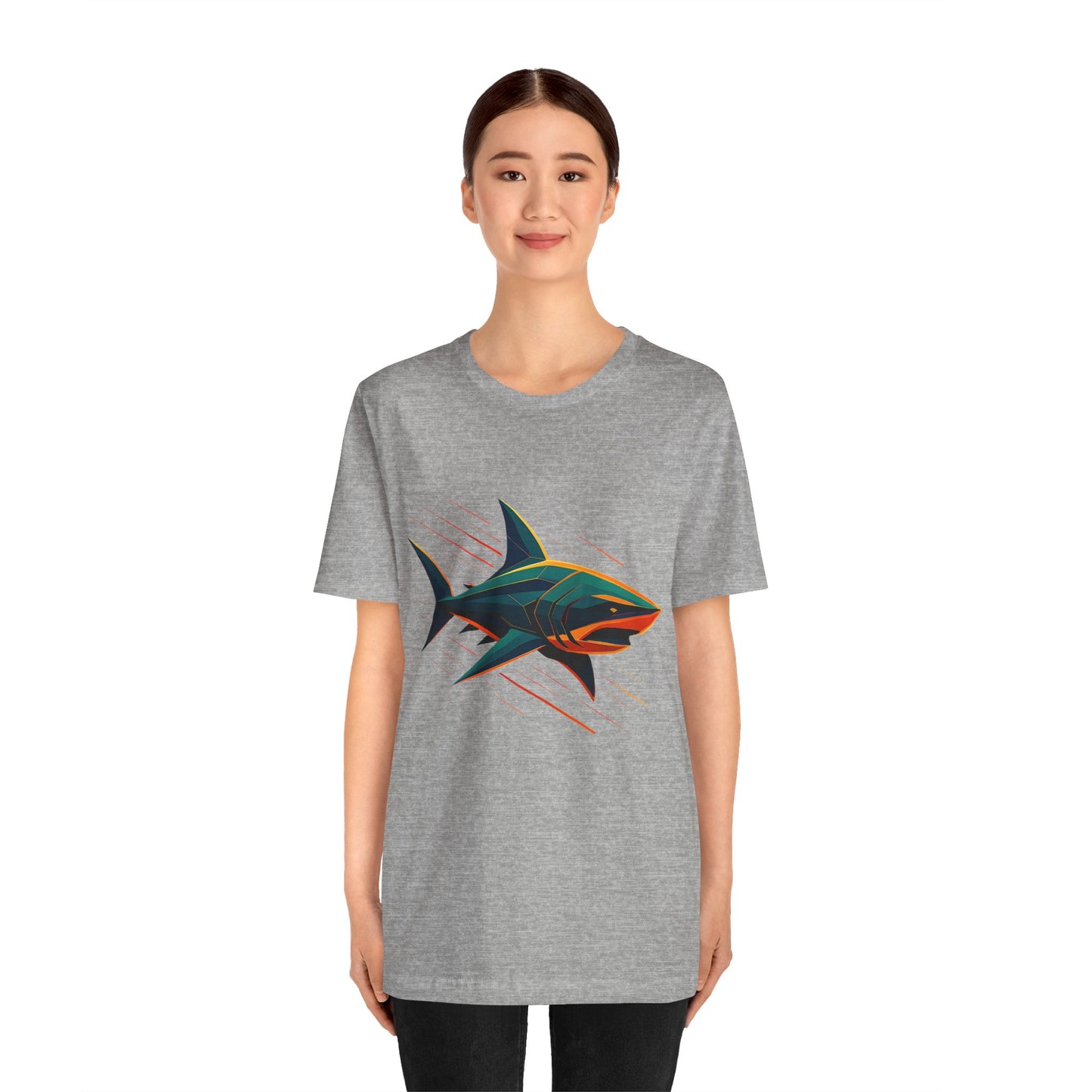 Electric Apex Shark T-Shirt – Bold Ocean Graphic Tee - WhimSpin - https://whimspin.com