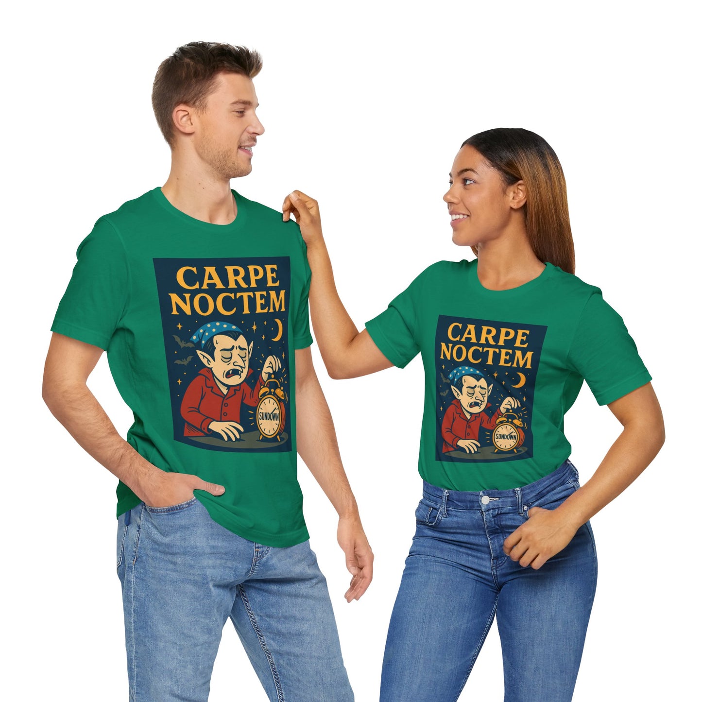 Carpe Noctem Vampire T-Shirt – Funny Halloween Tee for Night Owls