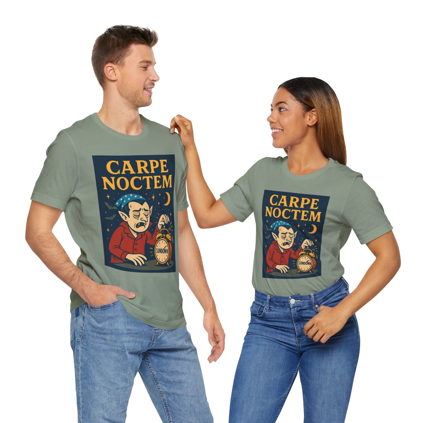 Carpe Noctem Vampire T-Shirt – Funny Halloween Tee for Night Owls