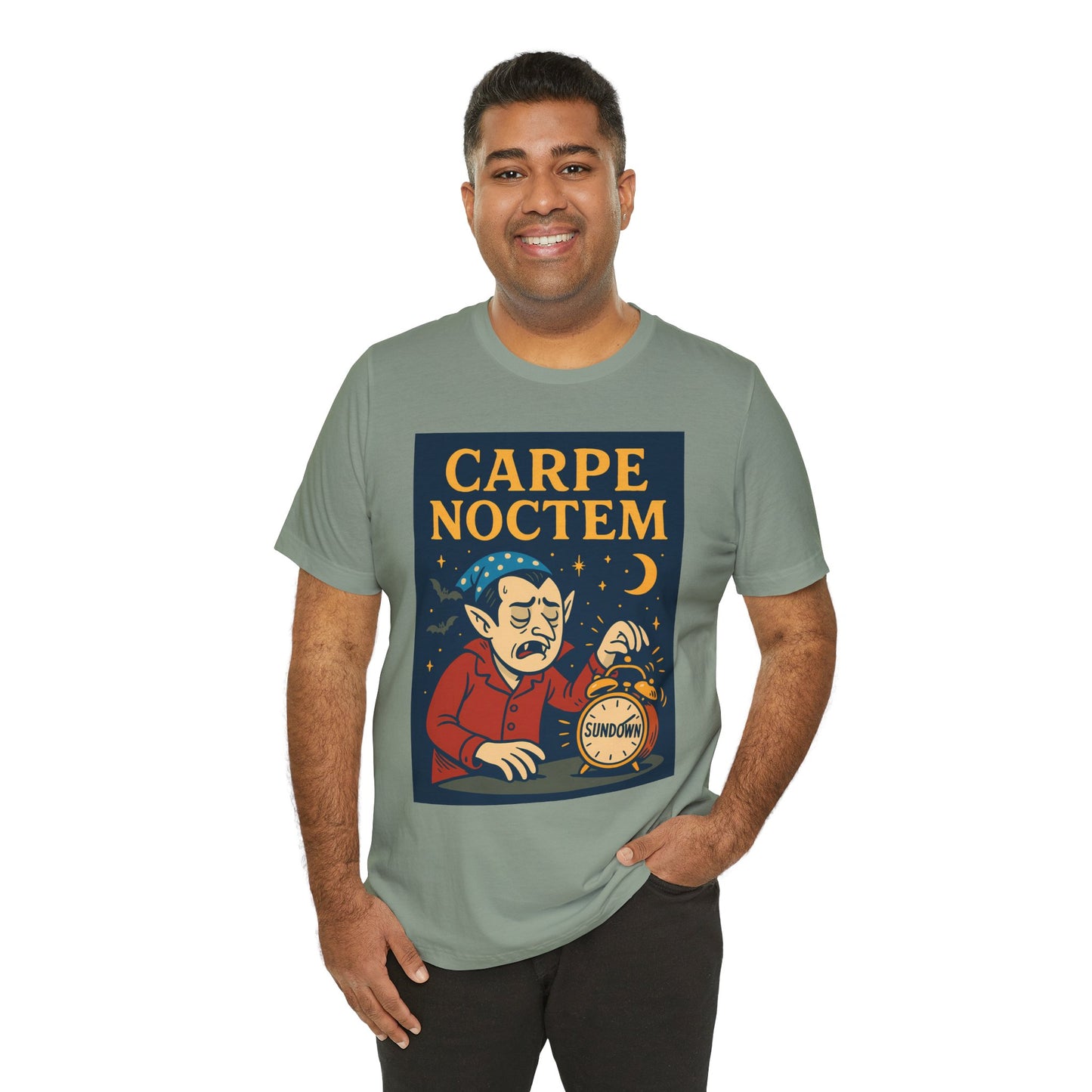 Carpe Noctem Vampire T-Shirt – Funny Halloween Tee for Night Owls