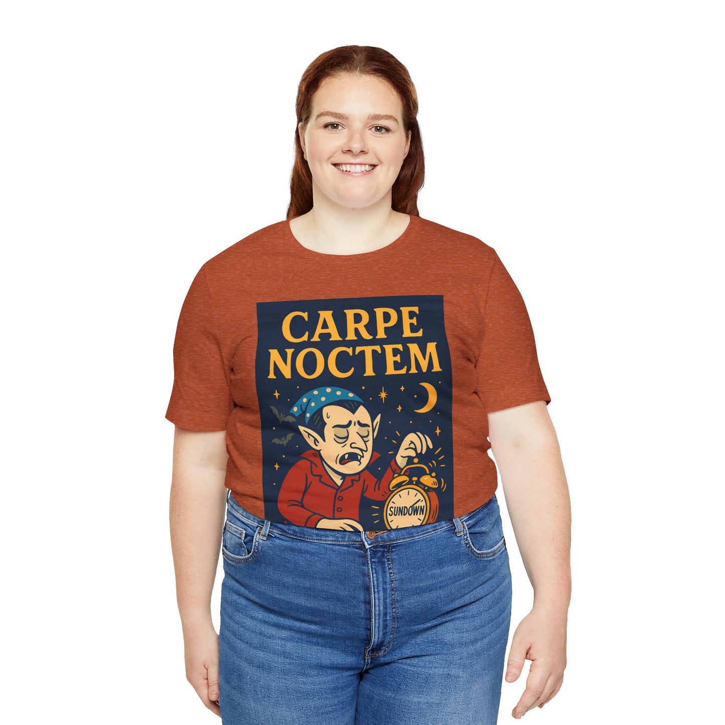 Carpe Noctem Vampire T-Shirt – Funny Halloween Tee for Night Owls