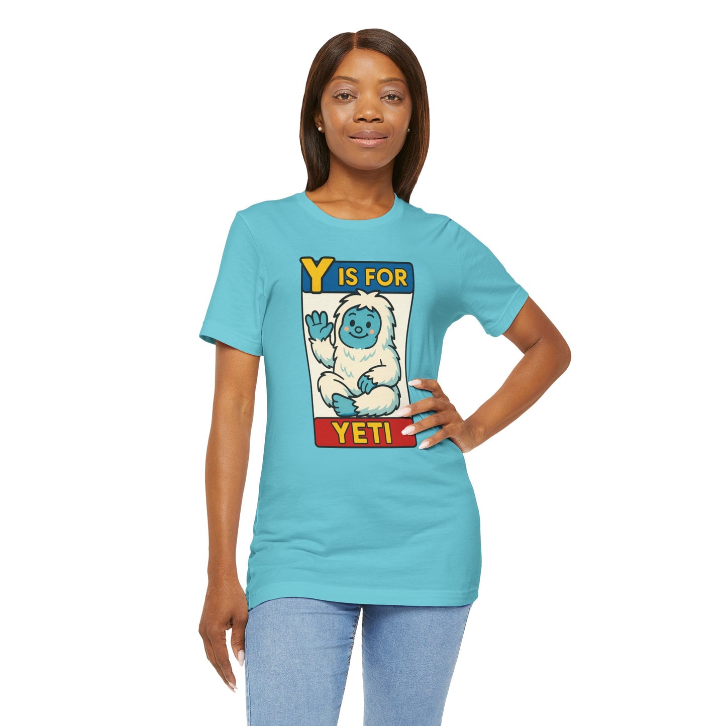 Y Is for Yeti T-Shirt – Cute Winter Monster Tee from the Monster Alphabet Series