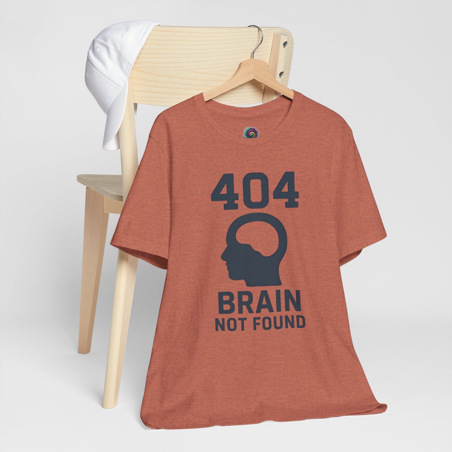 404 Brain Not Found T-Shirt – Techie Humor for Nerds & Geeks