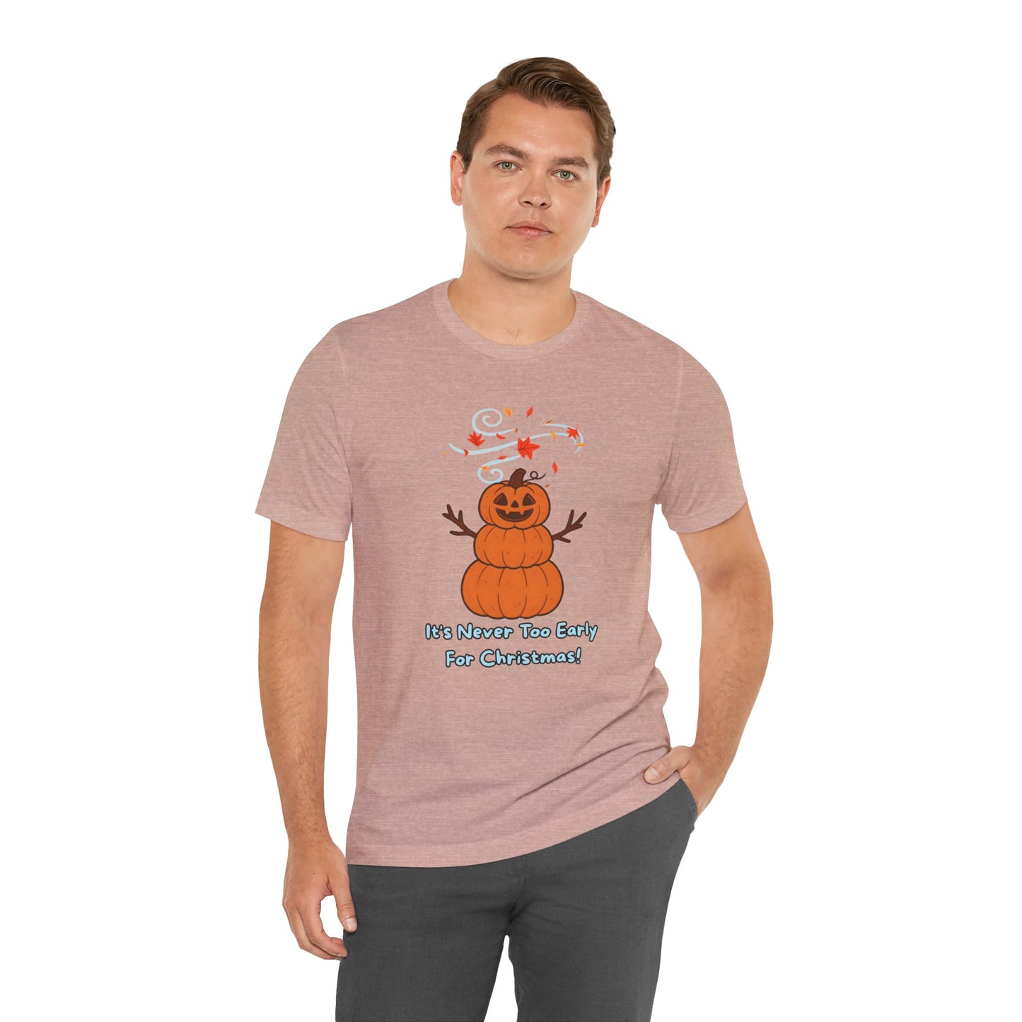 Pumpkin Snowman Shirt – Funny Halloween Christmas Mashup Tee
