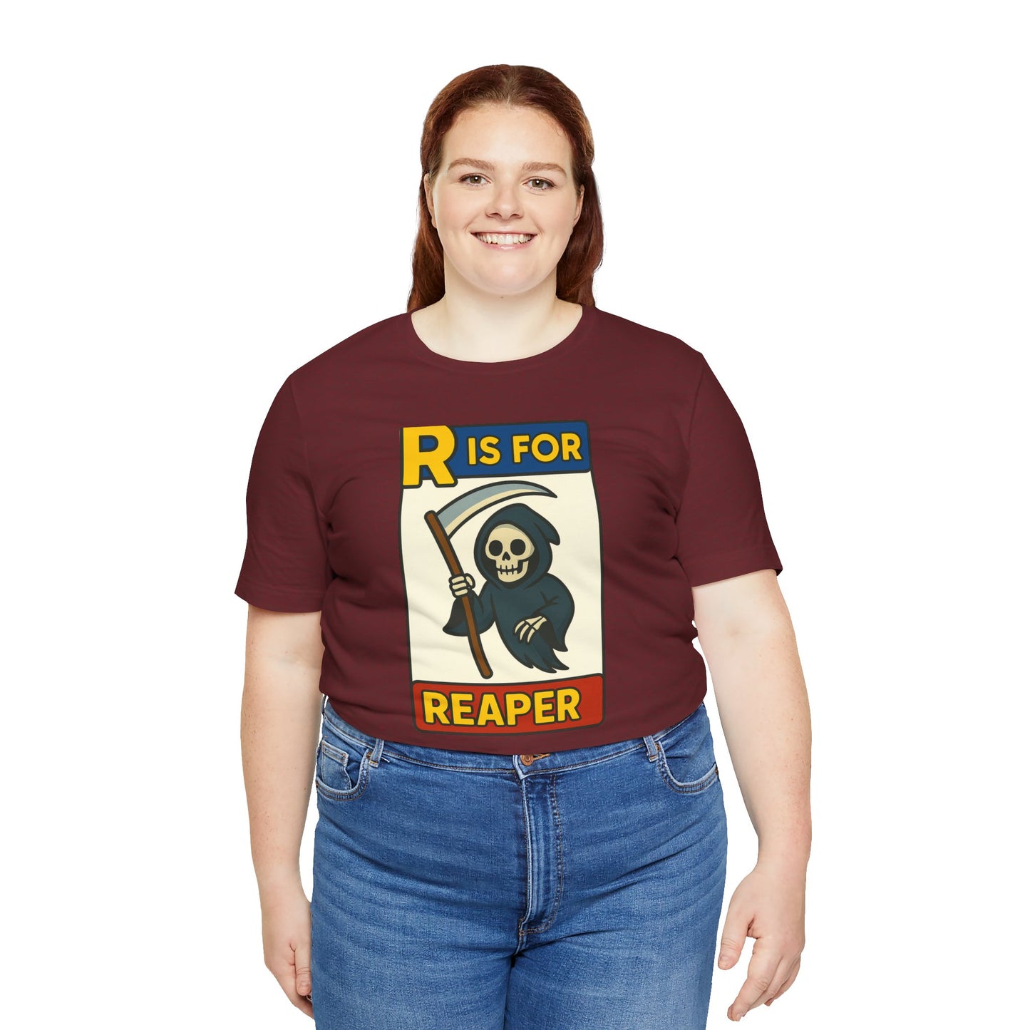 R Is for Reaper T-Shirt – Cute Grim Reaper Shirt from the Monster Alphabet Series