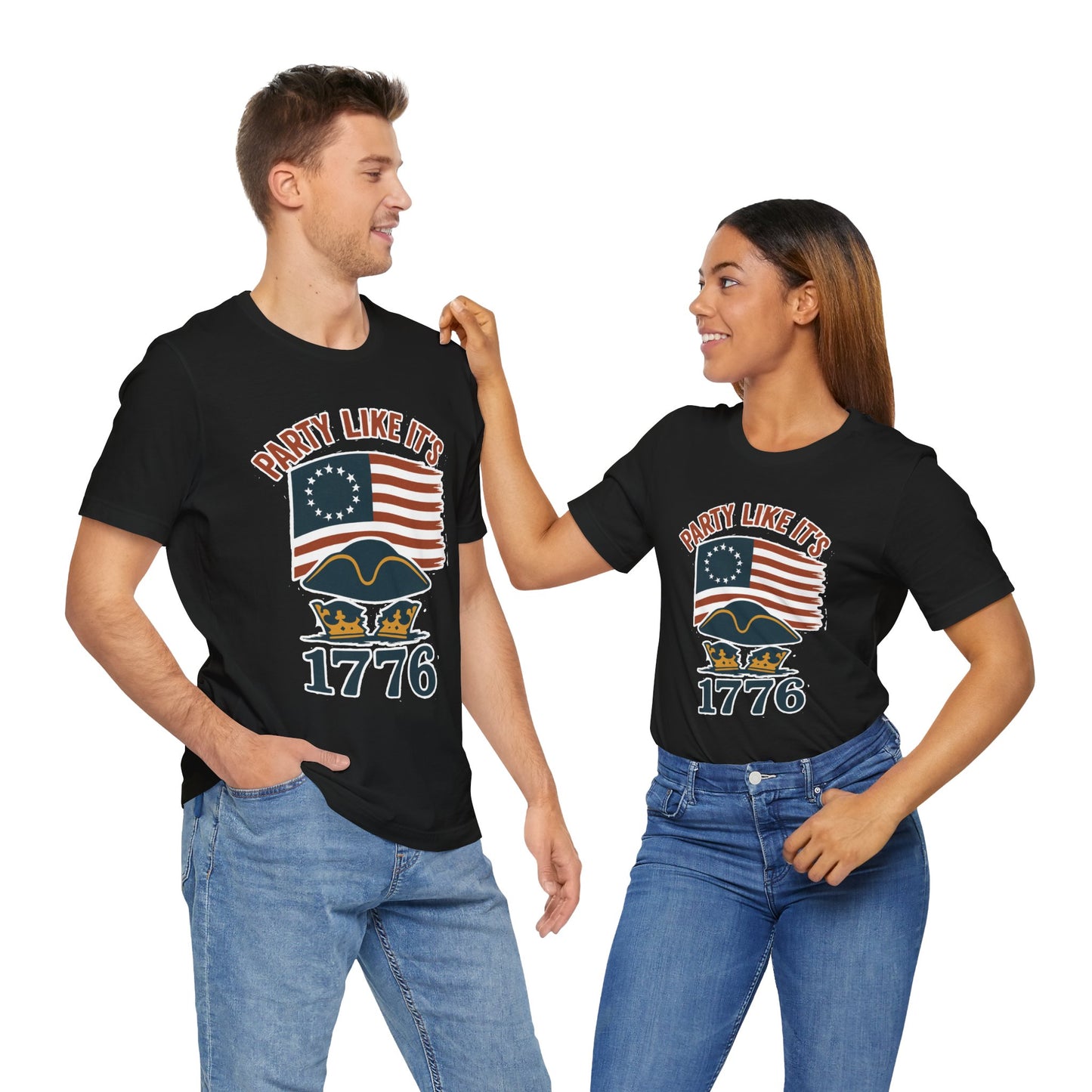 Party Like It’s 1776 T-Shirt – Revolutionary Spirit USA Tee - WhimSpin - https://whimspin.com