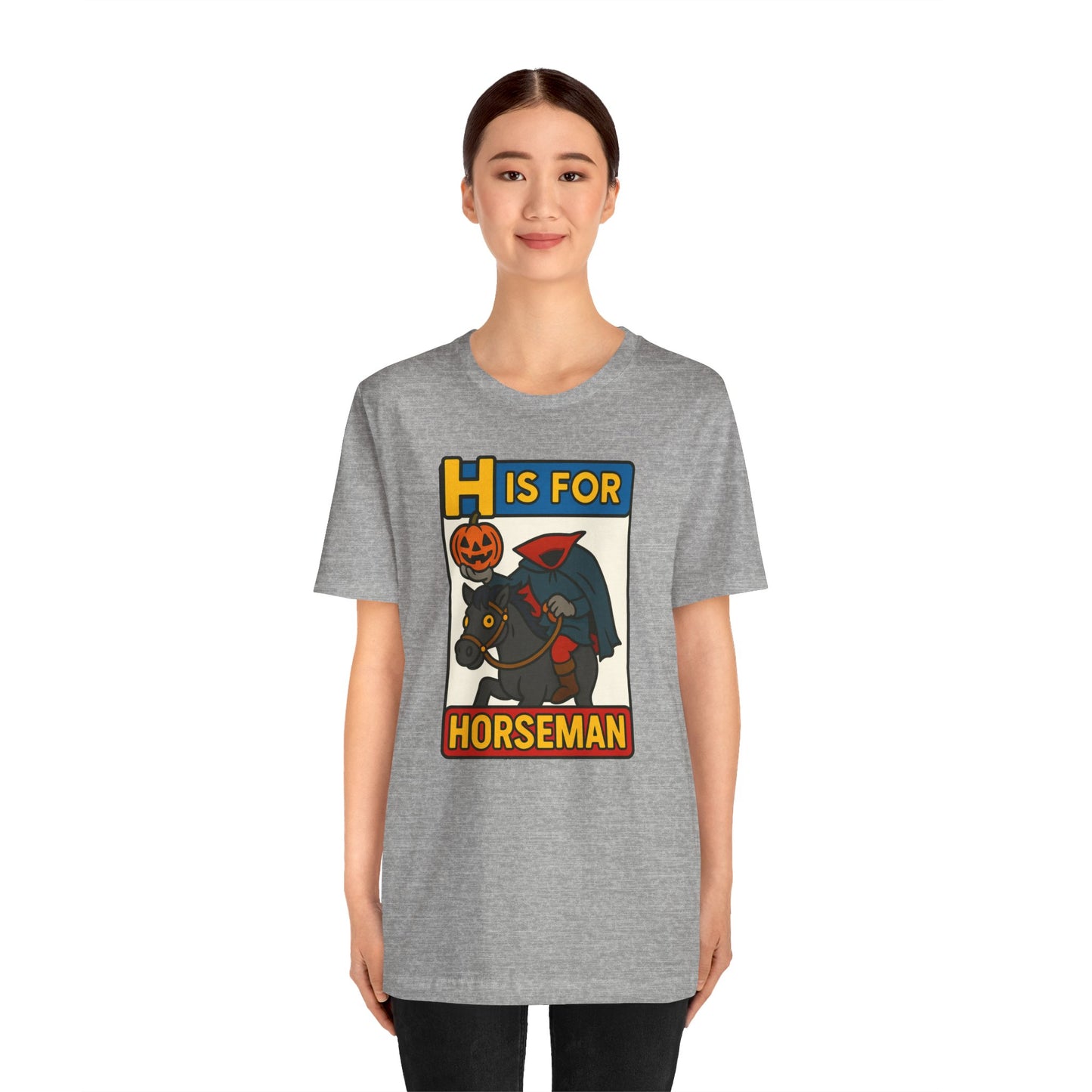 H Is for Horseman Shirt – Headless Horseman Halloween Tee
