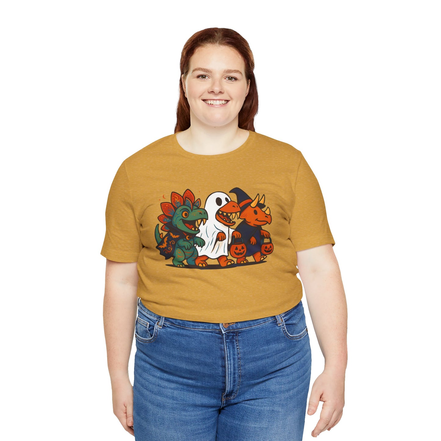 Halloween Dino Squad T-Shirt – Funny Trick-or-Treat Dinosaur Tee