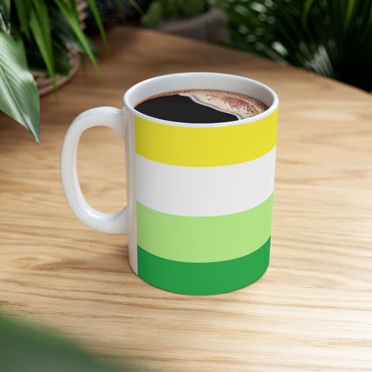 Gender Neutral Pride Flag Cup – Vibrant Identity Coffee Mug - WhimSpin - https://whimspin.com
