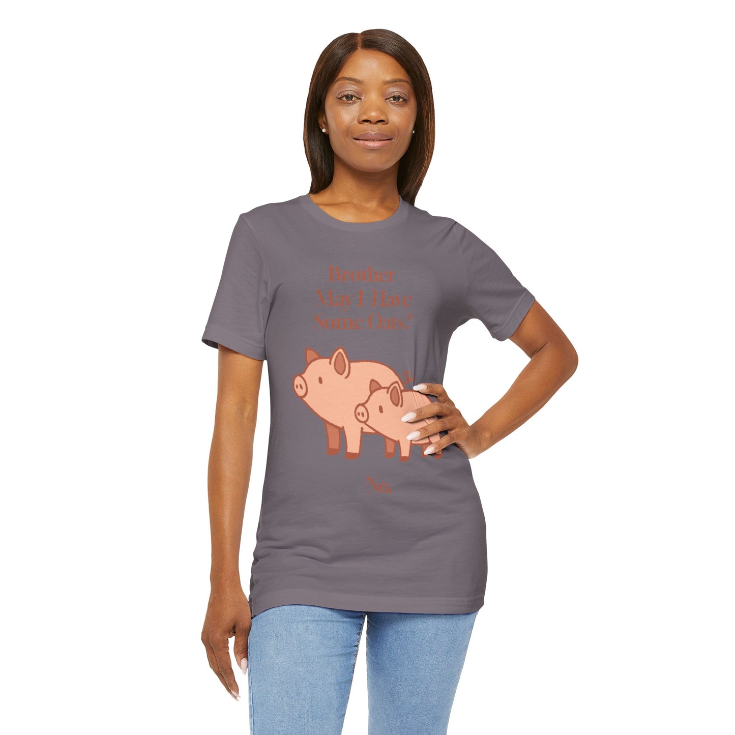 Brother May I Have Some Oats T-Shirt – Funny Viral Pig Meme Tee