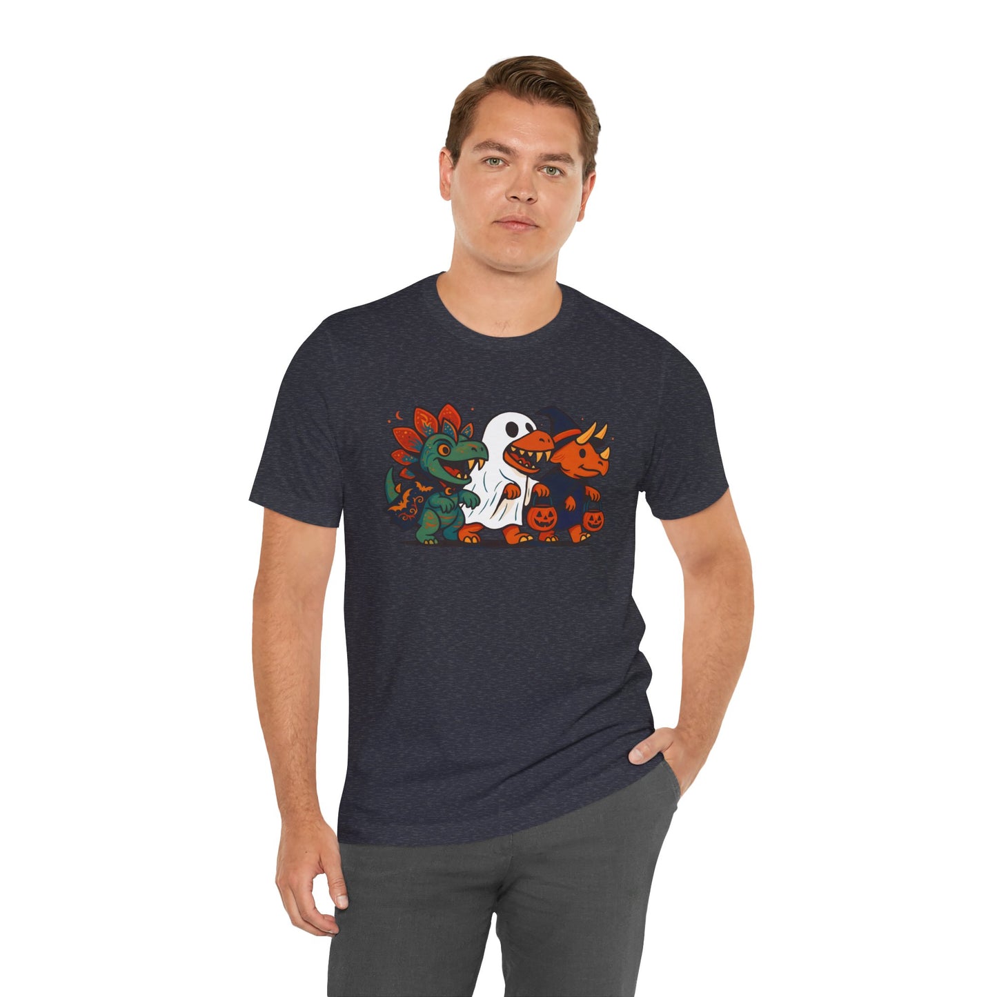 Halloween Dino Squad T-Shirt – Funny Trick-or-Treat Dinosaur Tee
