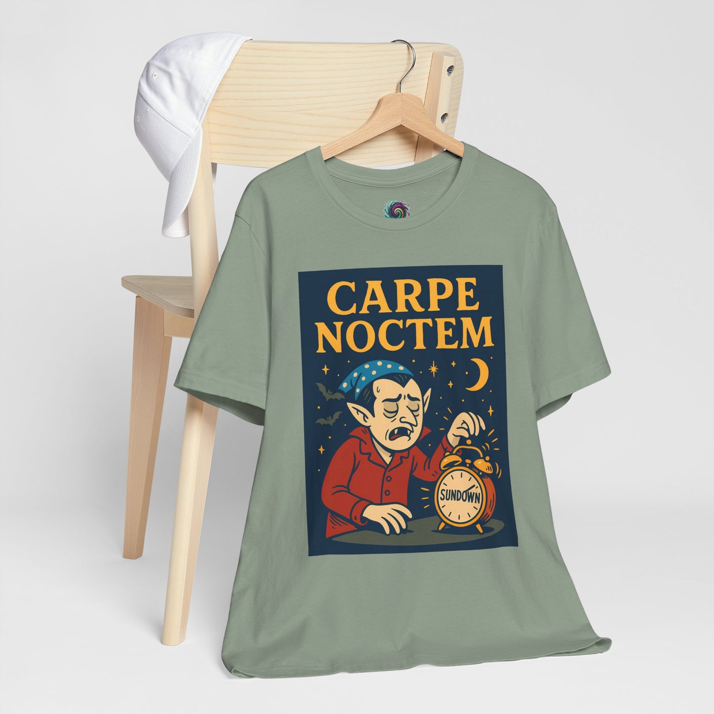 Carpe Noctem Vampire T-Shirt – Funny Halloween Tee for Night Owls