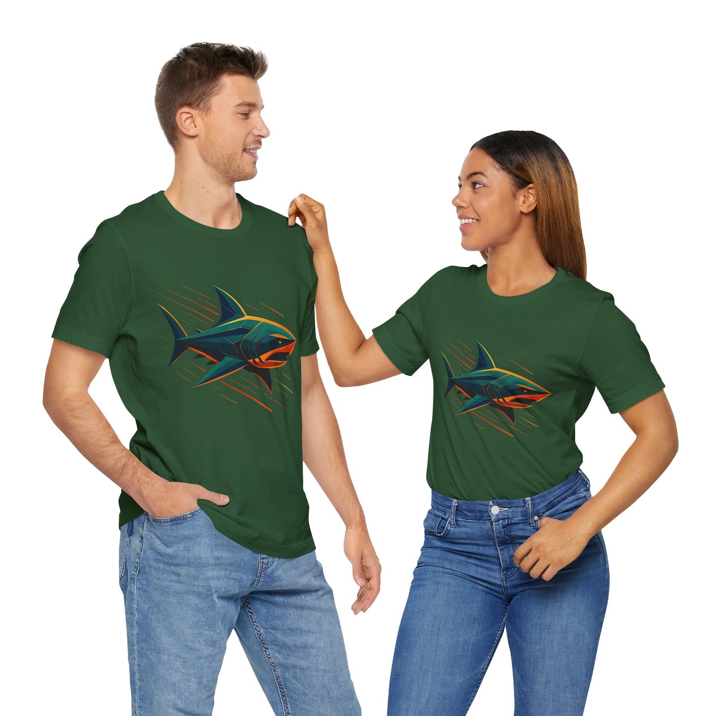 Electric Apex Shark T-Shirt – Bold Ocean Graphic Tee - WhimSpin - https://whimspin.com