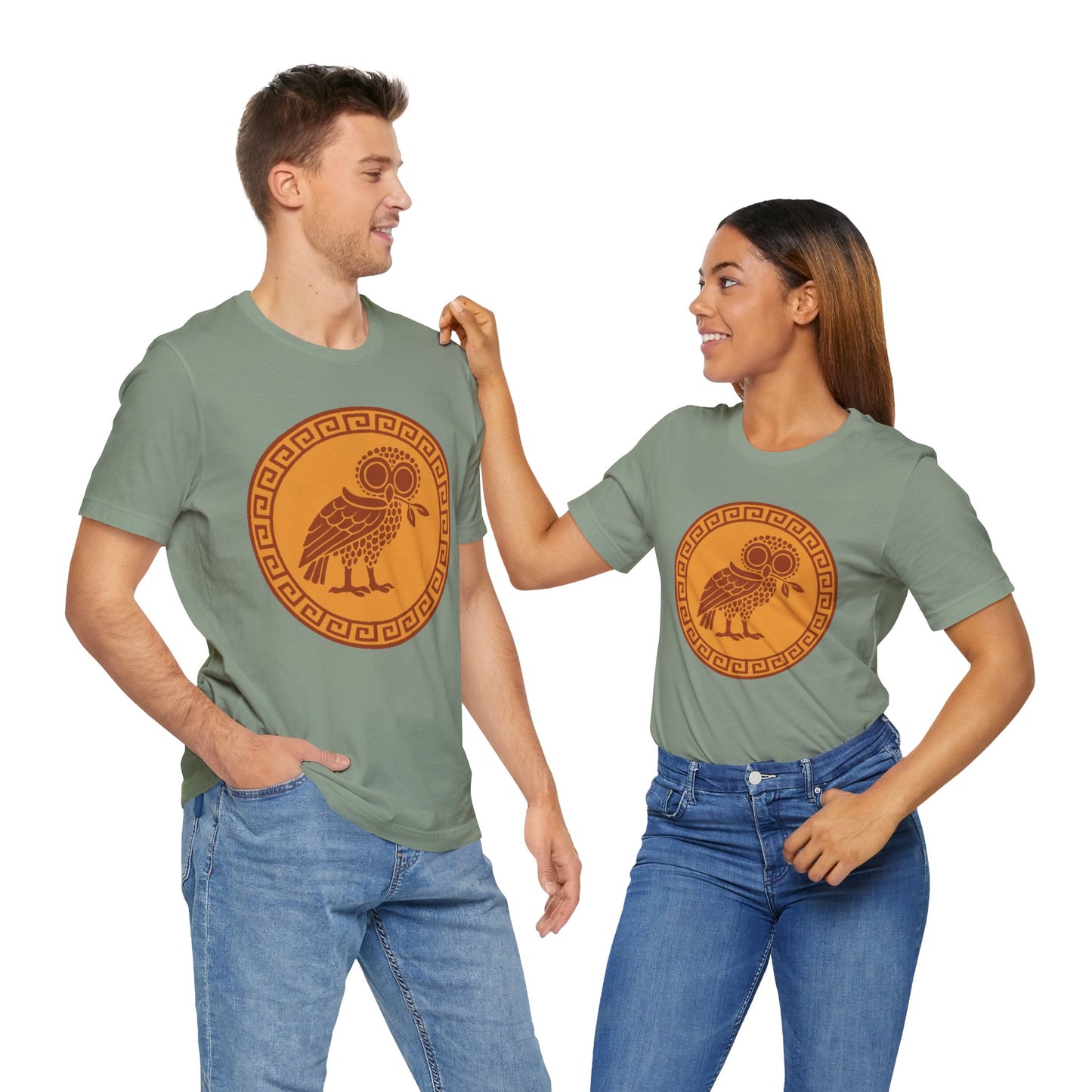 Athena’s Owl T-Shirt – Greek Mythology Bird Tee