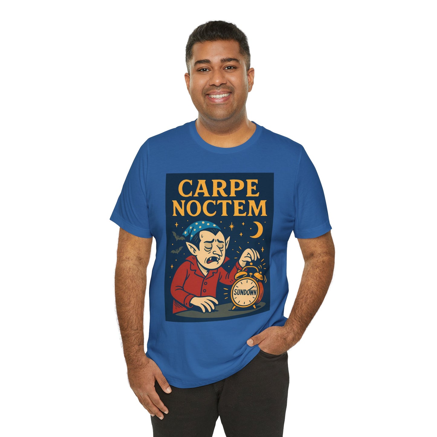 Carpe Noctem Vampire T-Shirt – Funny Halloween Tee for Night Owls