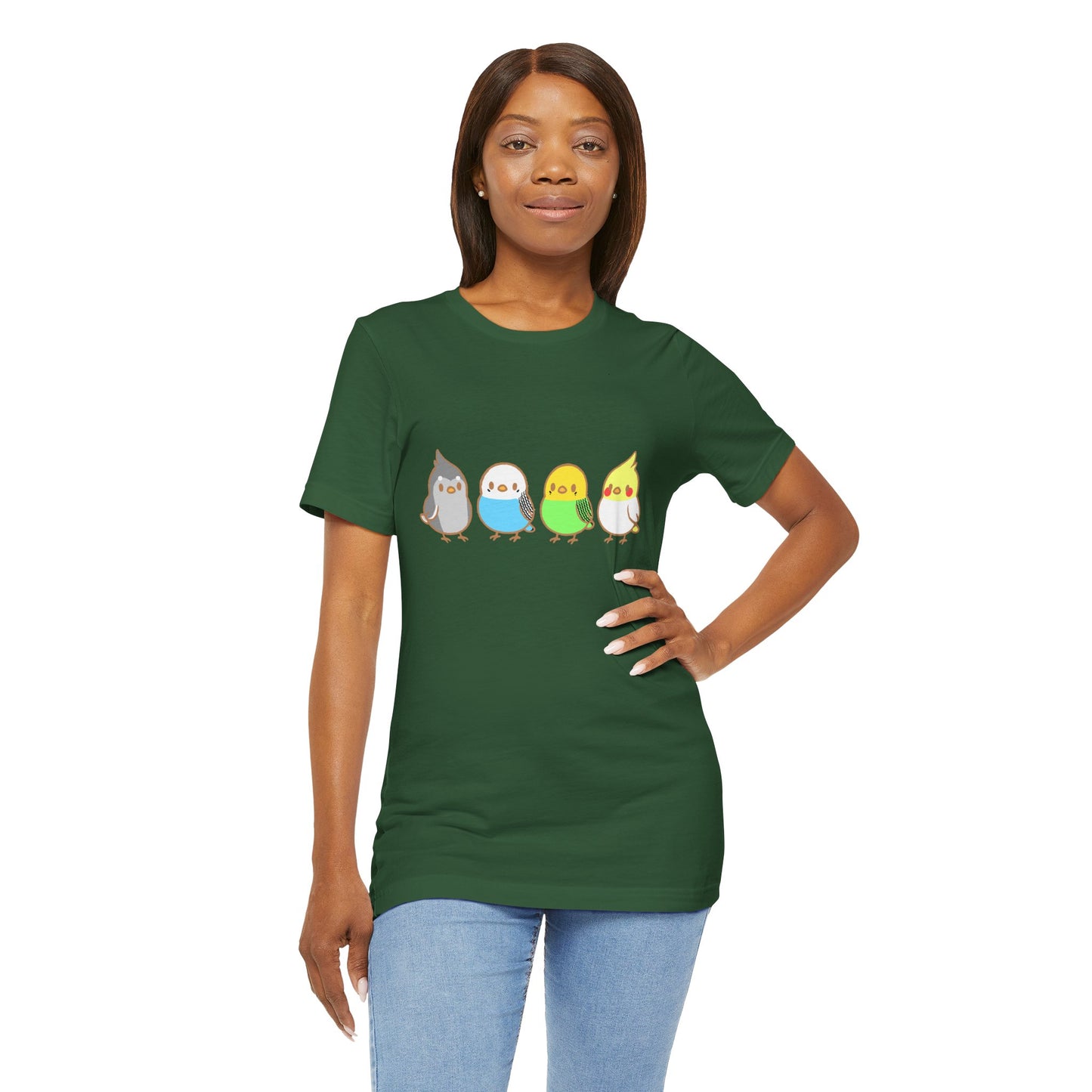 Chirpy Flock Bird T-Shirt – Cute Tee for Animal Lovers - WhimSpin - https://whimspin.com