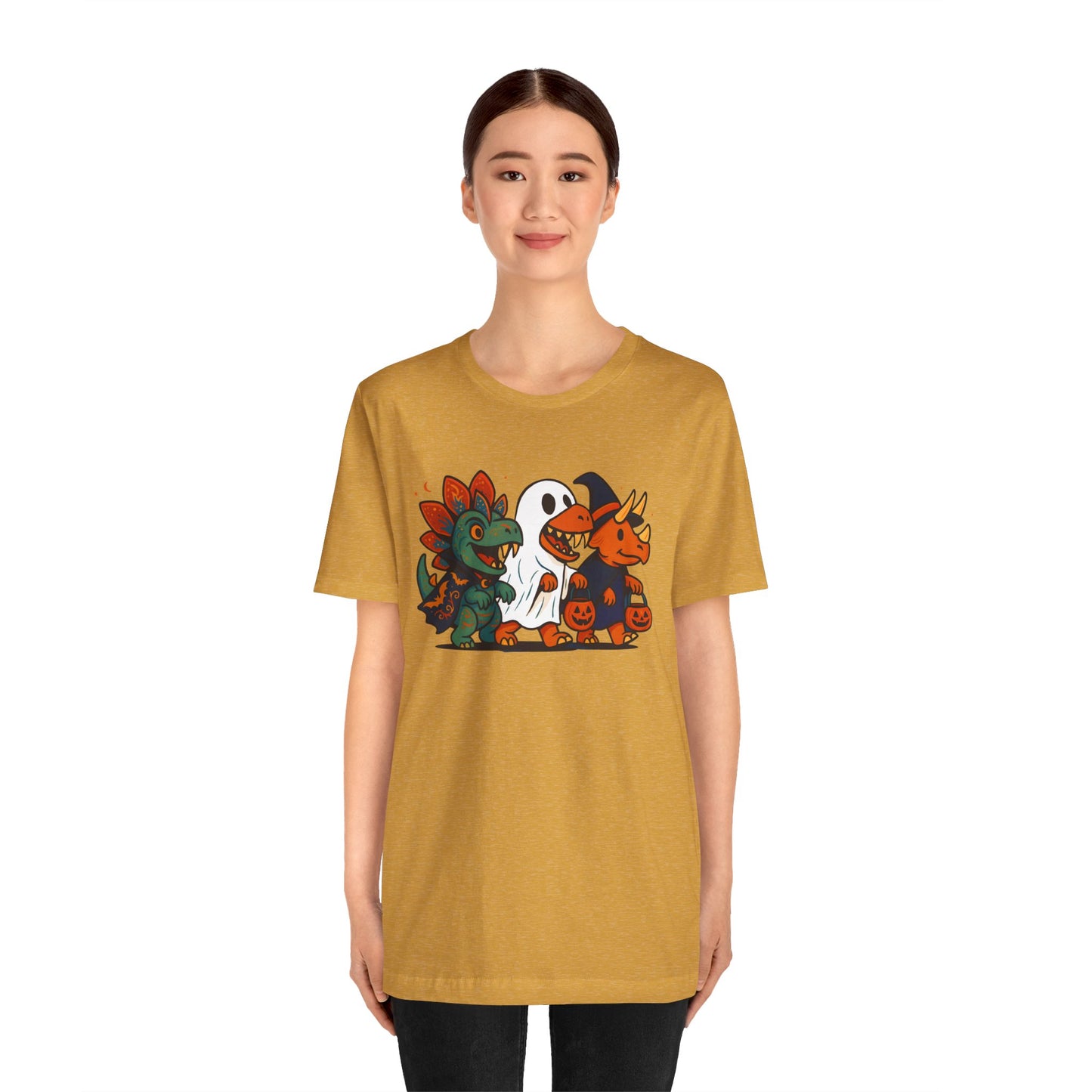 Halloween Dino Squad T-Shirt – Funny Trick-or-Treat Dinosaur Tee
