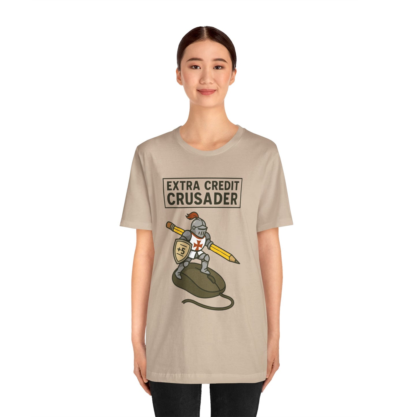 Extra Credit Crusader T-Shirt – Funny Back-to-School Teacher Tee