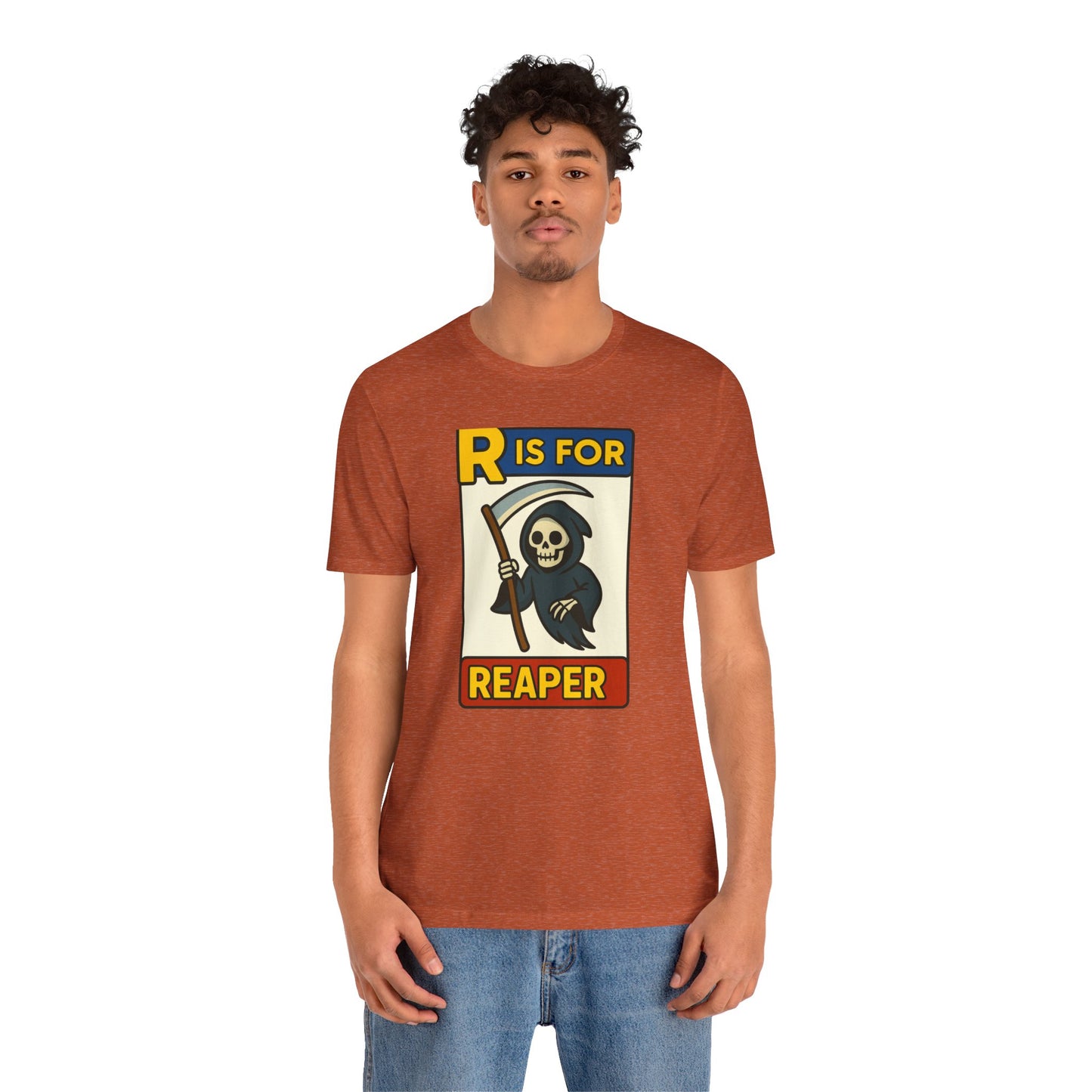 R Is for Reaper T-Shirt – Cute Grim Reaper Shirt from the Monster Alphabet Series