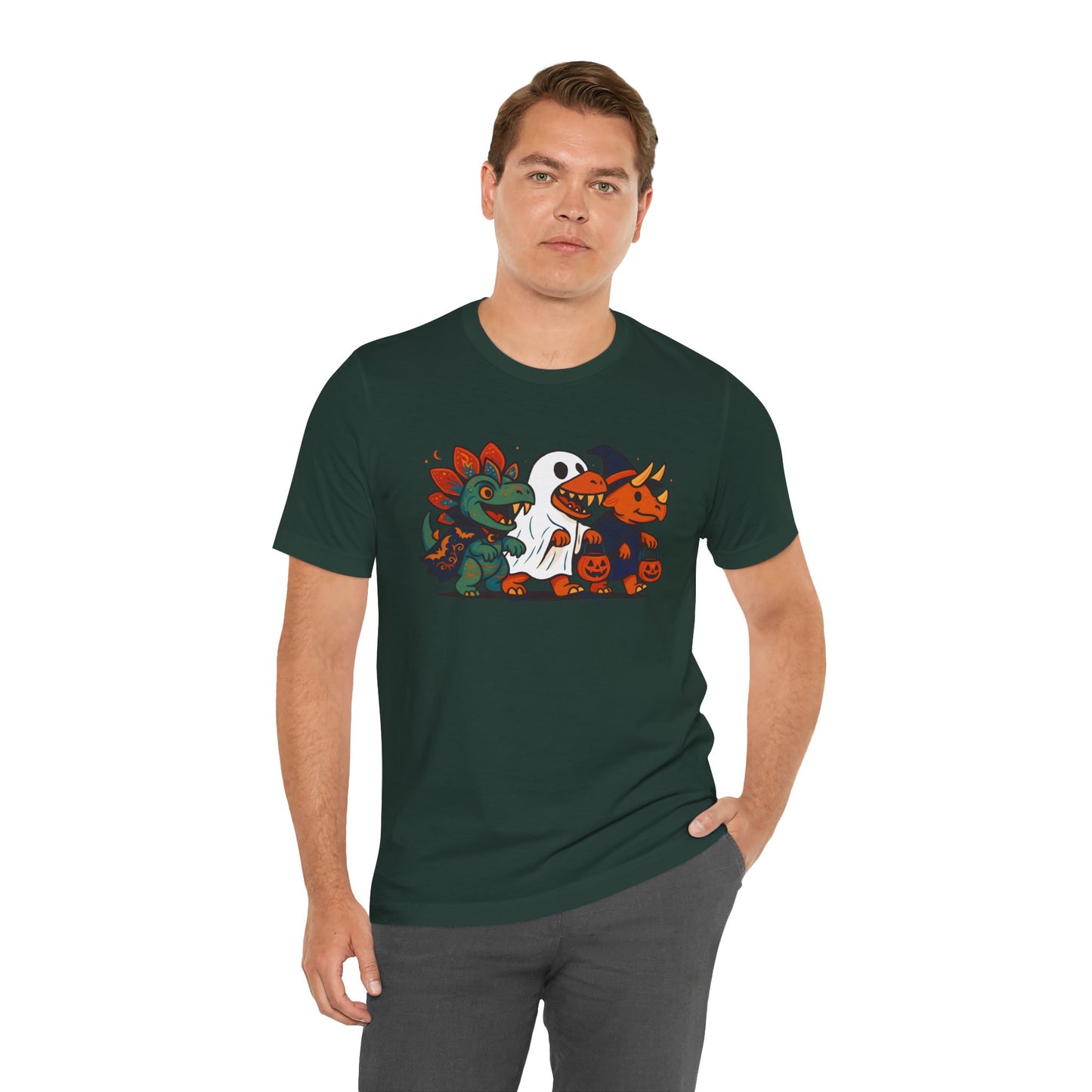 Halloween Dino Squad T-Shirt – Funny Trick-or-Treat Dinosaur Tee