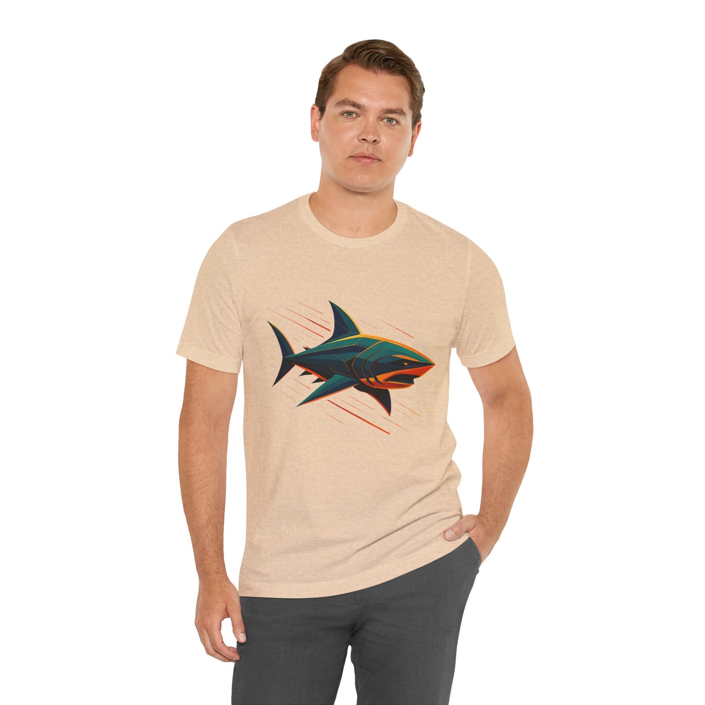Electric Apex Shark T-Shirt – Bold Ocean Graphic Tee - WhimSpin - https://whimspin.com