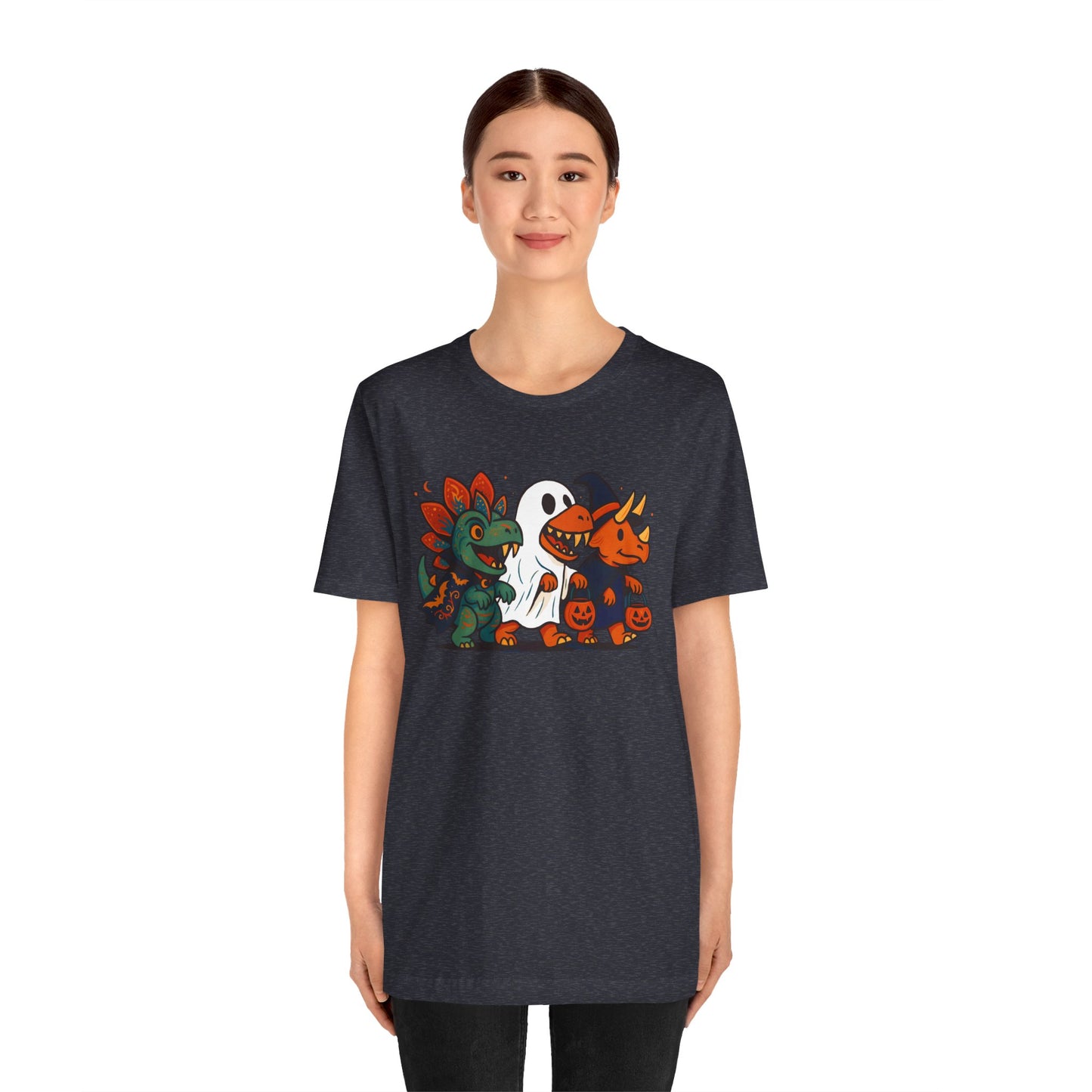 Halloween Dino Squad T-Shirt – Funny Trick-or-Treat Dinosaur Tee