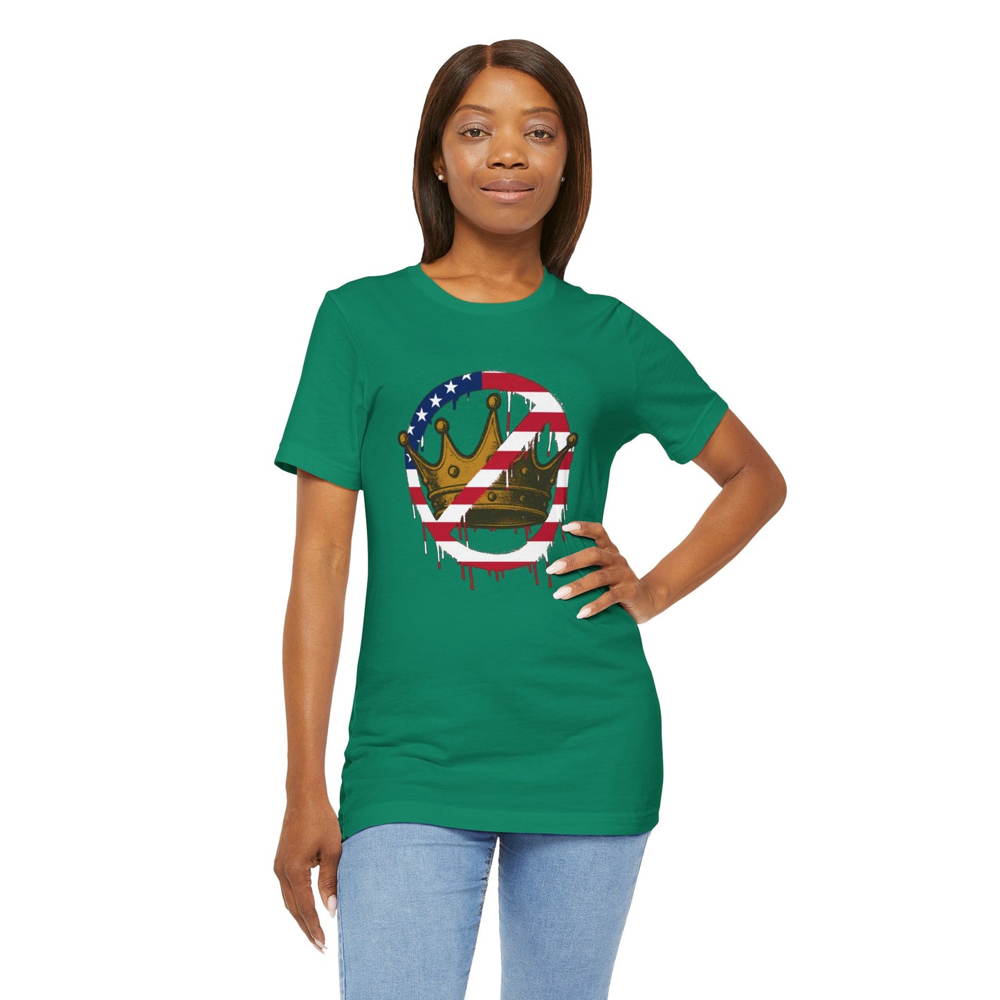 No Kings Protest T-Shirt – Anti-Authoritarian Democracy Graphic Tee