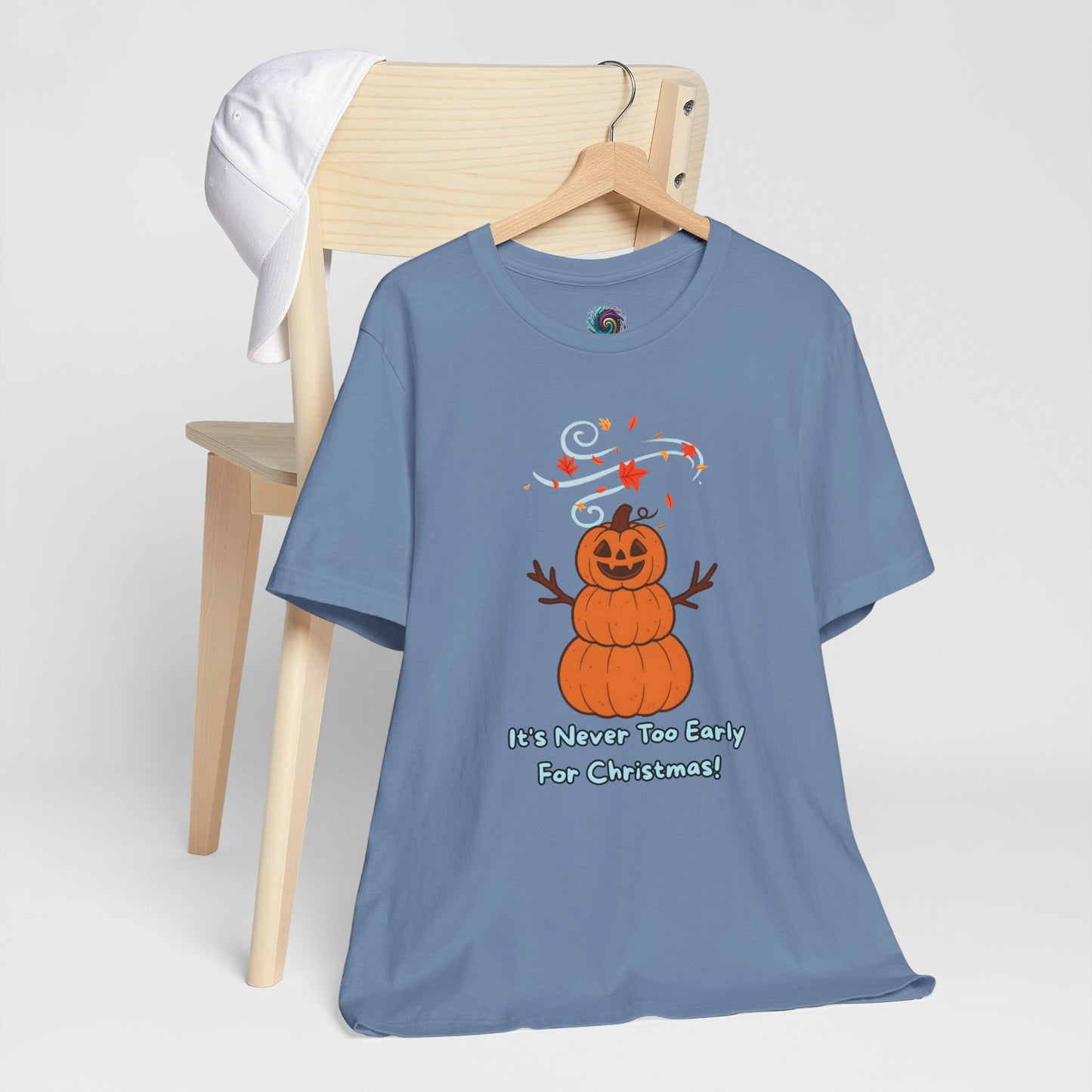 Pumpkin Snowman Shirt – Funny Halloween Christmas Mashup Tee