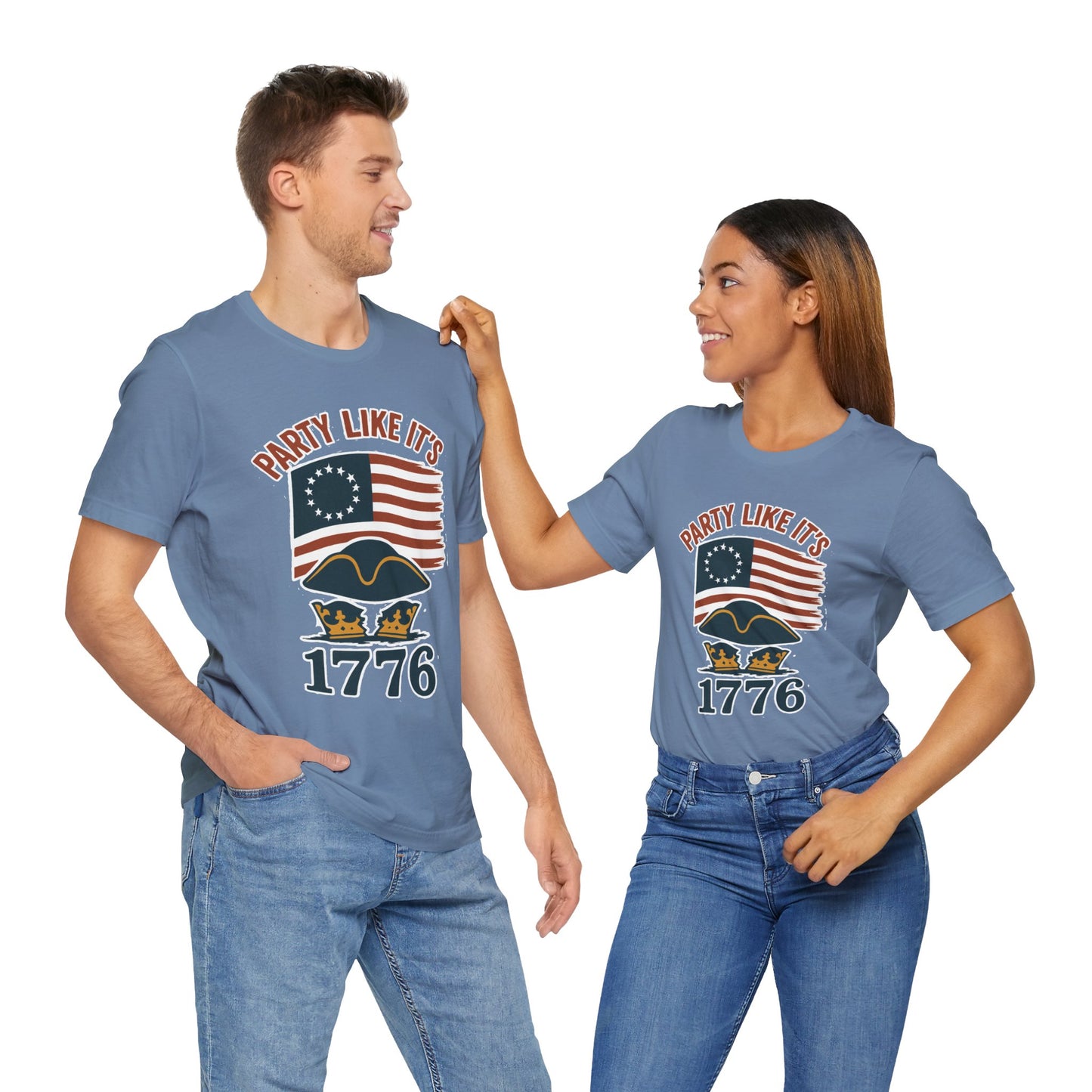 Party Like It’s 1776 T-Shirt – Revolutionary Spirit USA Tee - WhimSpin - https://whimspin.com