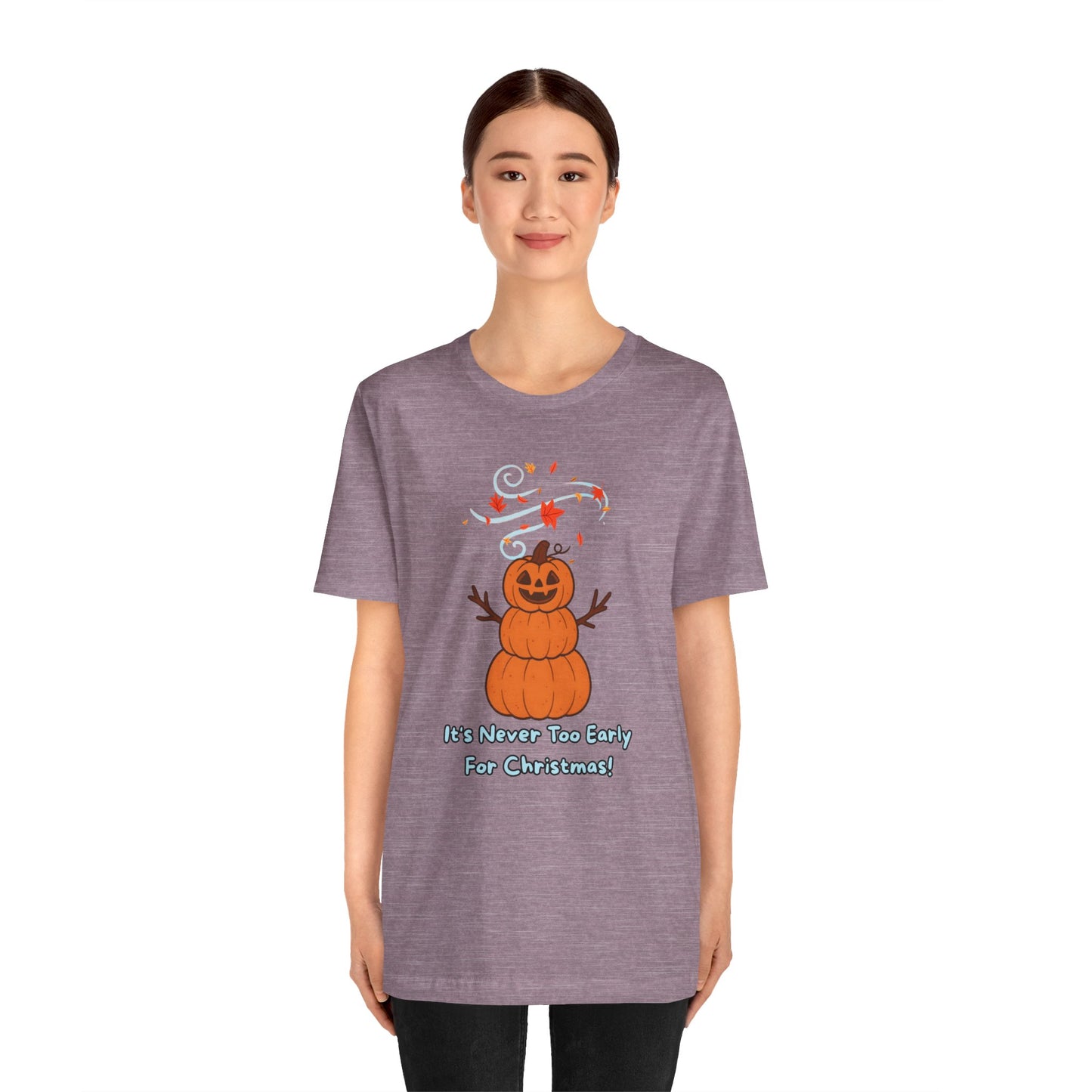 Pumpkin Snowman Shirt – Funny Halloween Christmas Mashup Tee