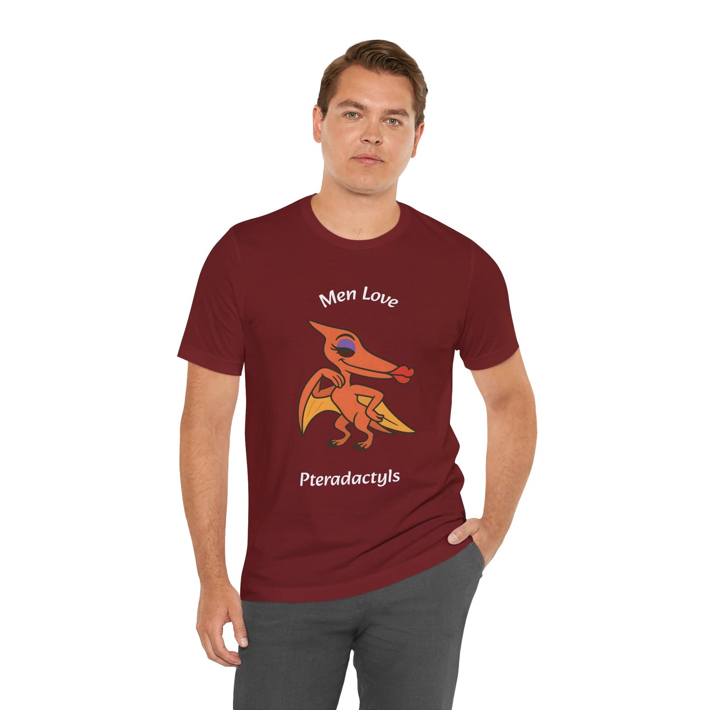 Men Love Pterodactyls Tee – Funny Dinosaur Graphic Shirt - WhimSpin - https://whimspin.com