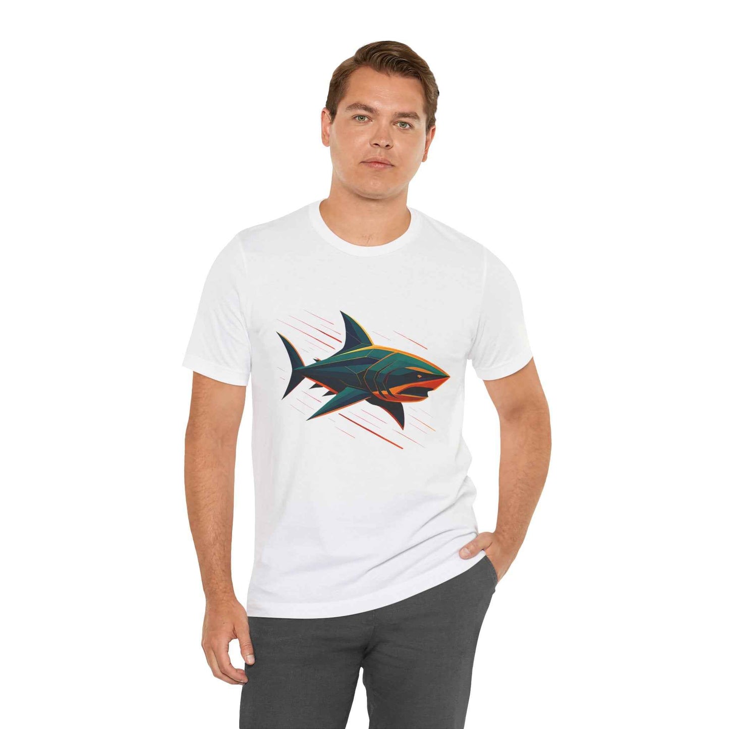 Electric Apex Shark T-Shirt – Bold Ocean Graphic Tee
