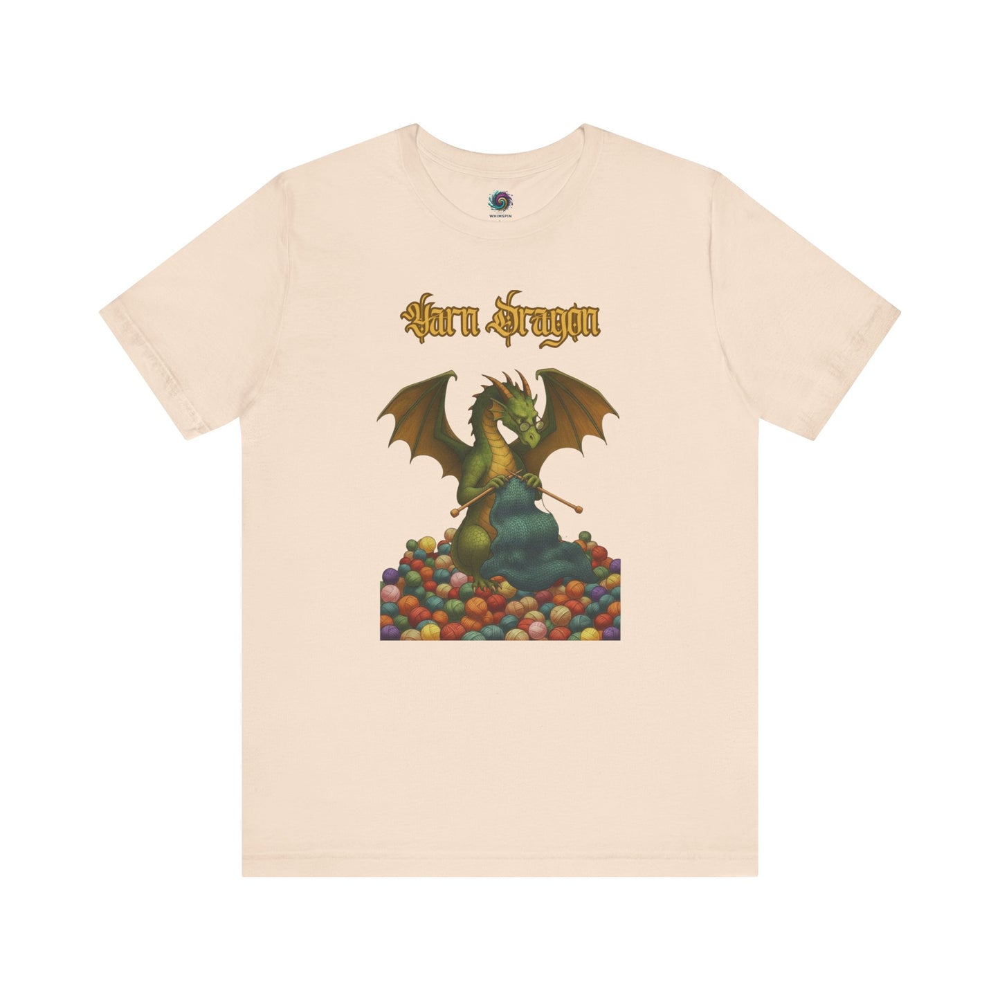 Yarn Dragon T-Shirt – Funny Knitting Dragon Shirt for Yarn Lovers