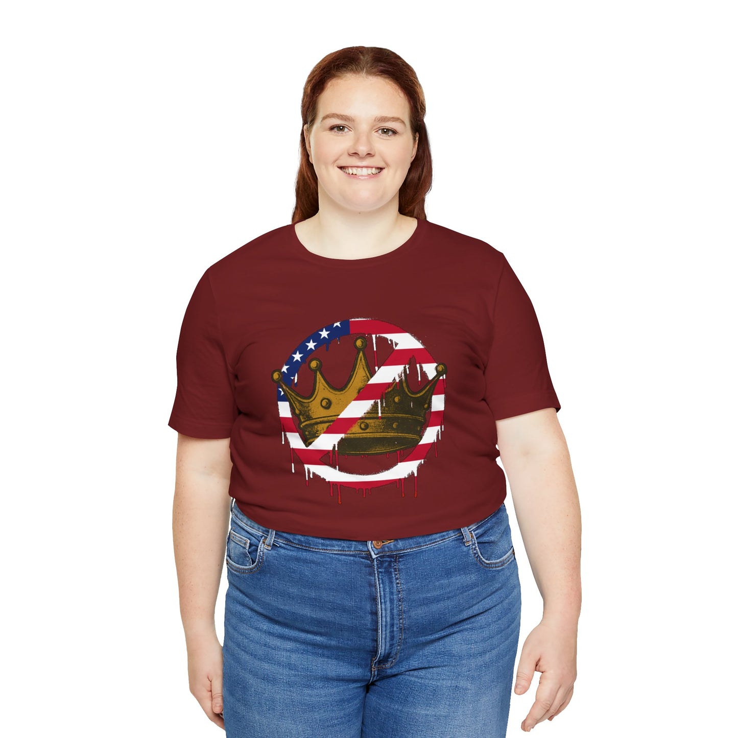 No Kings Protest T-Shirt – Anti-Authoritarian Democracy Graphic Tee