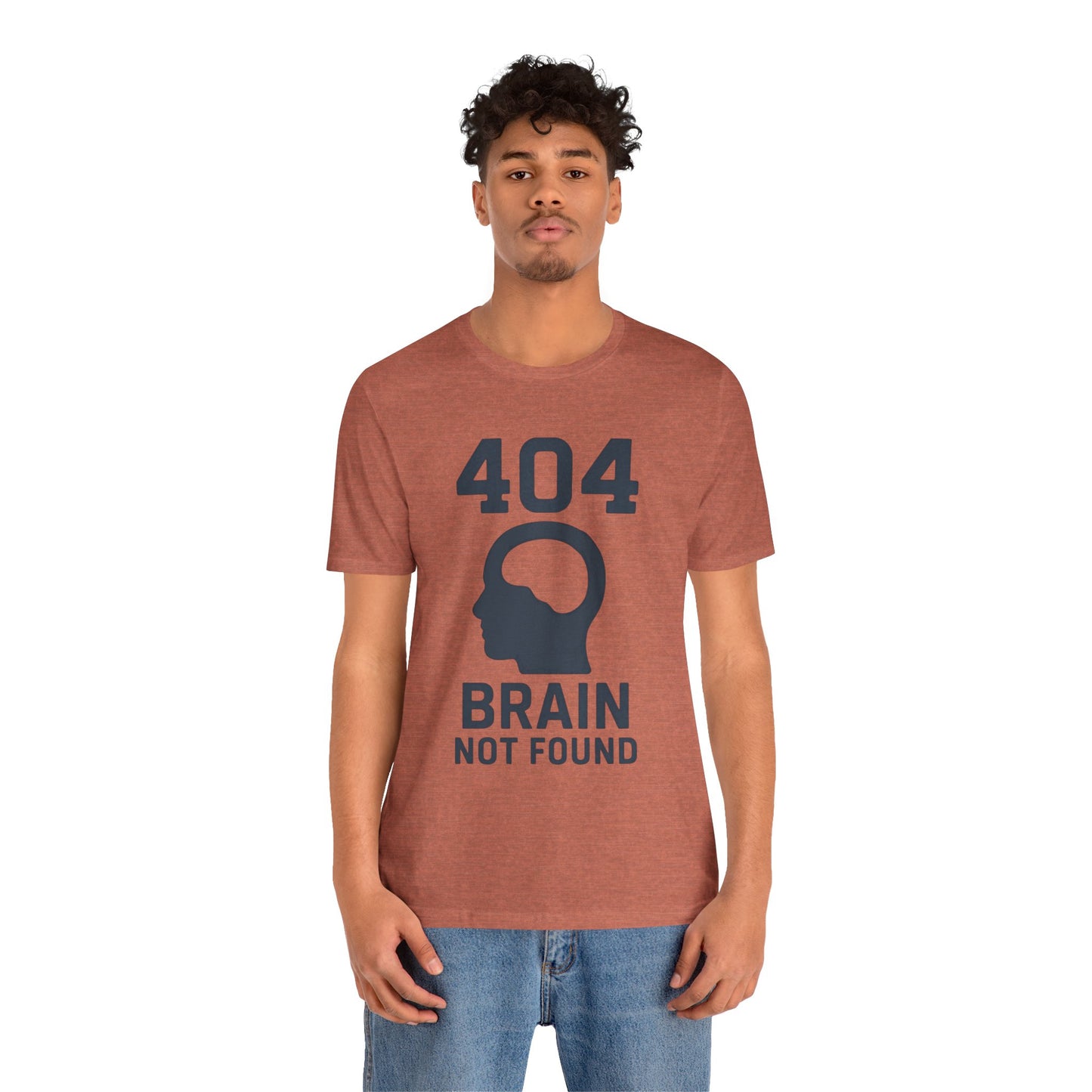 404 Brain Not Found T-Shirt – Techie Humor for Nerds & Geeks